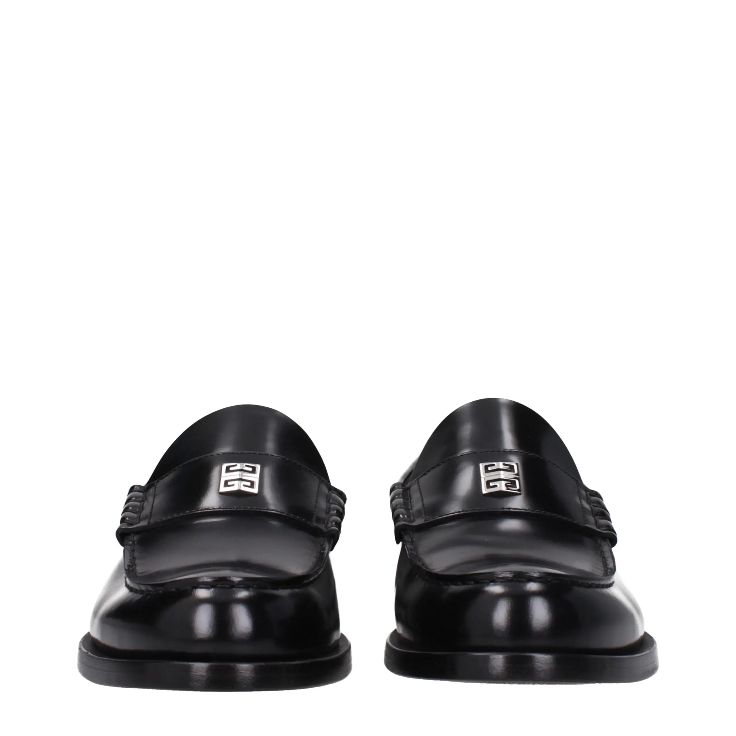 Givenchy Black Leather Slip-On Loafers Givenchy