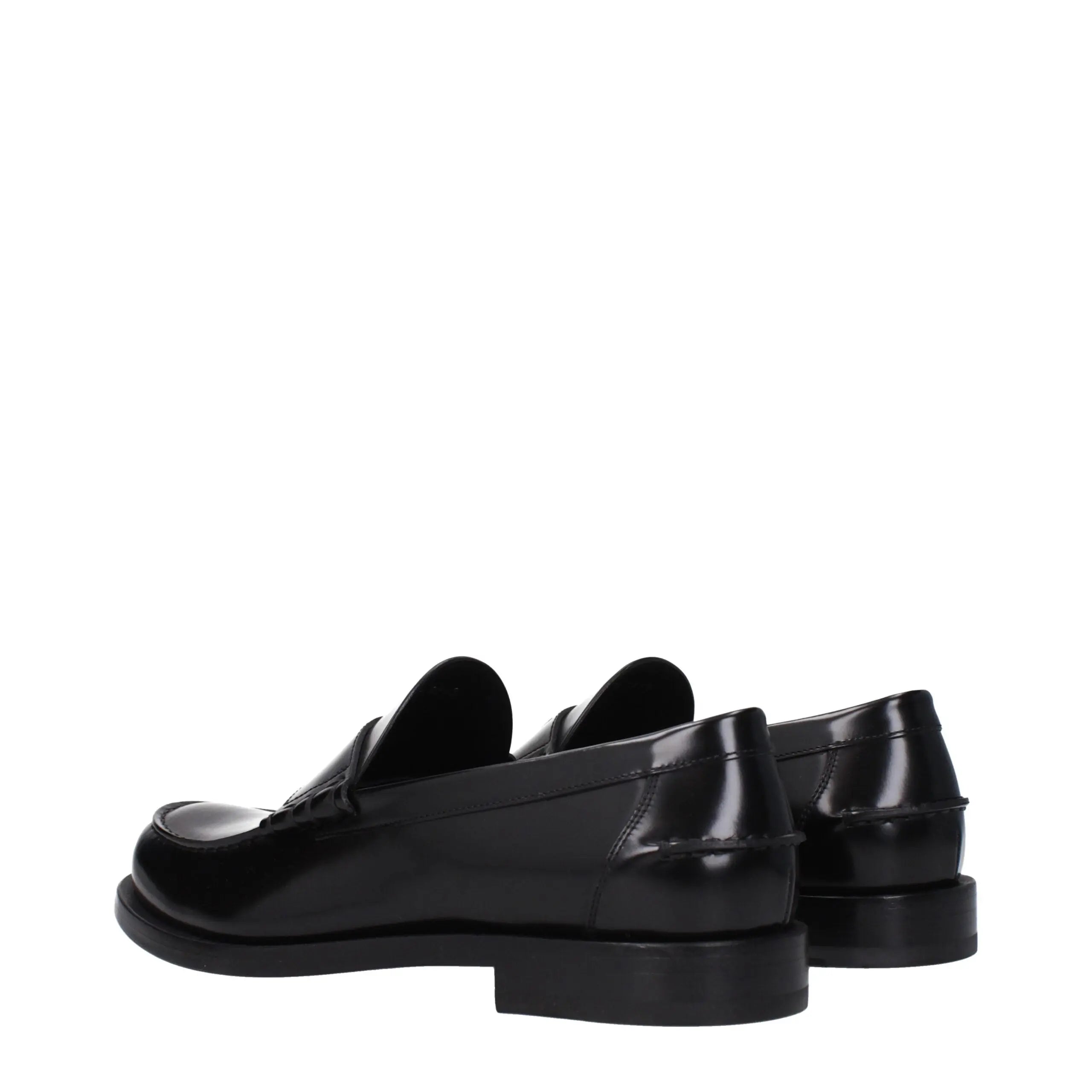 Givenchy Black Leather Slip-On Loafers Givenchy
