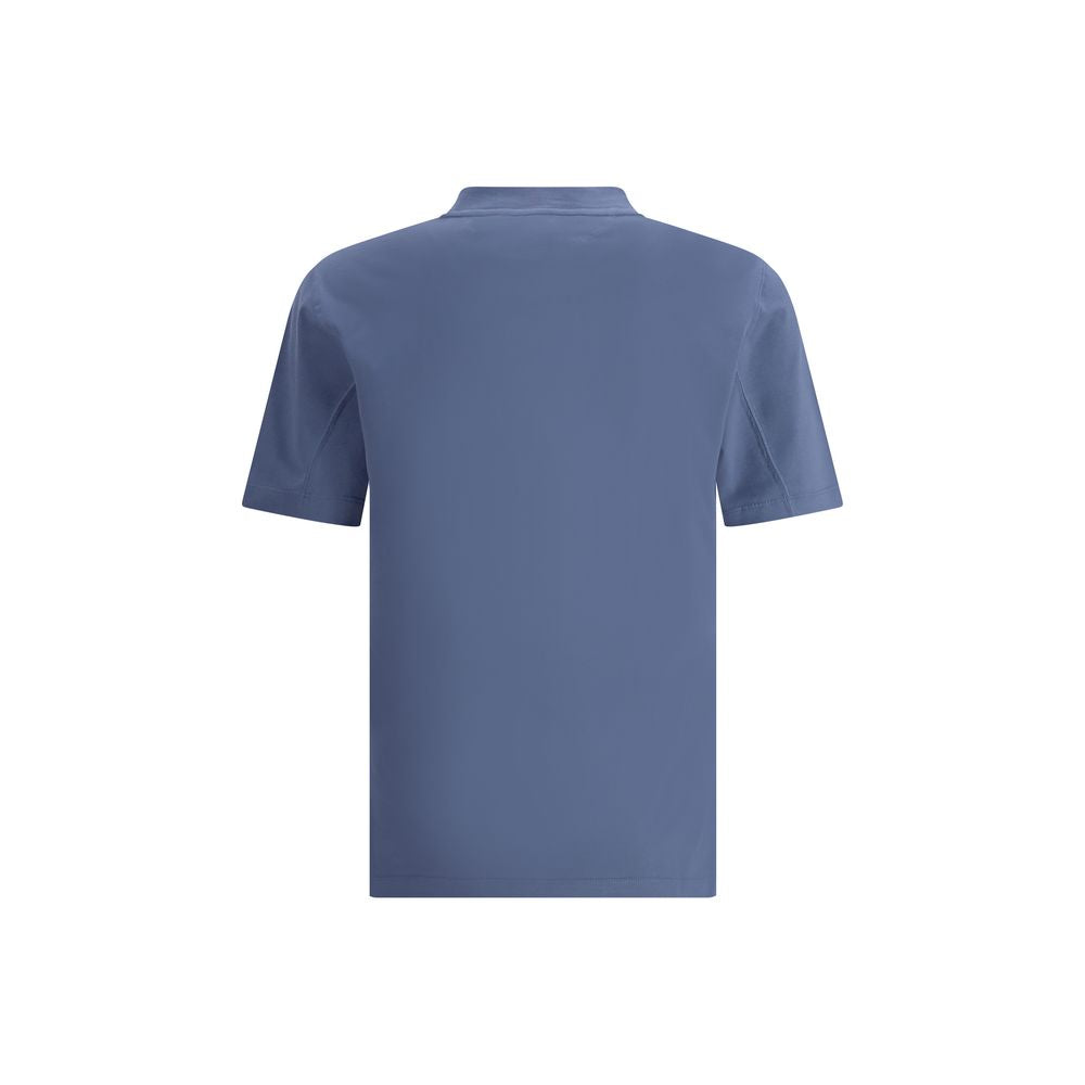 Brunello Cucinelli Blue Cotton T-Shirt Brunello Cucinelli