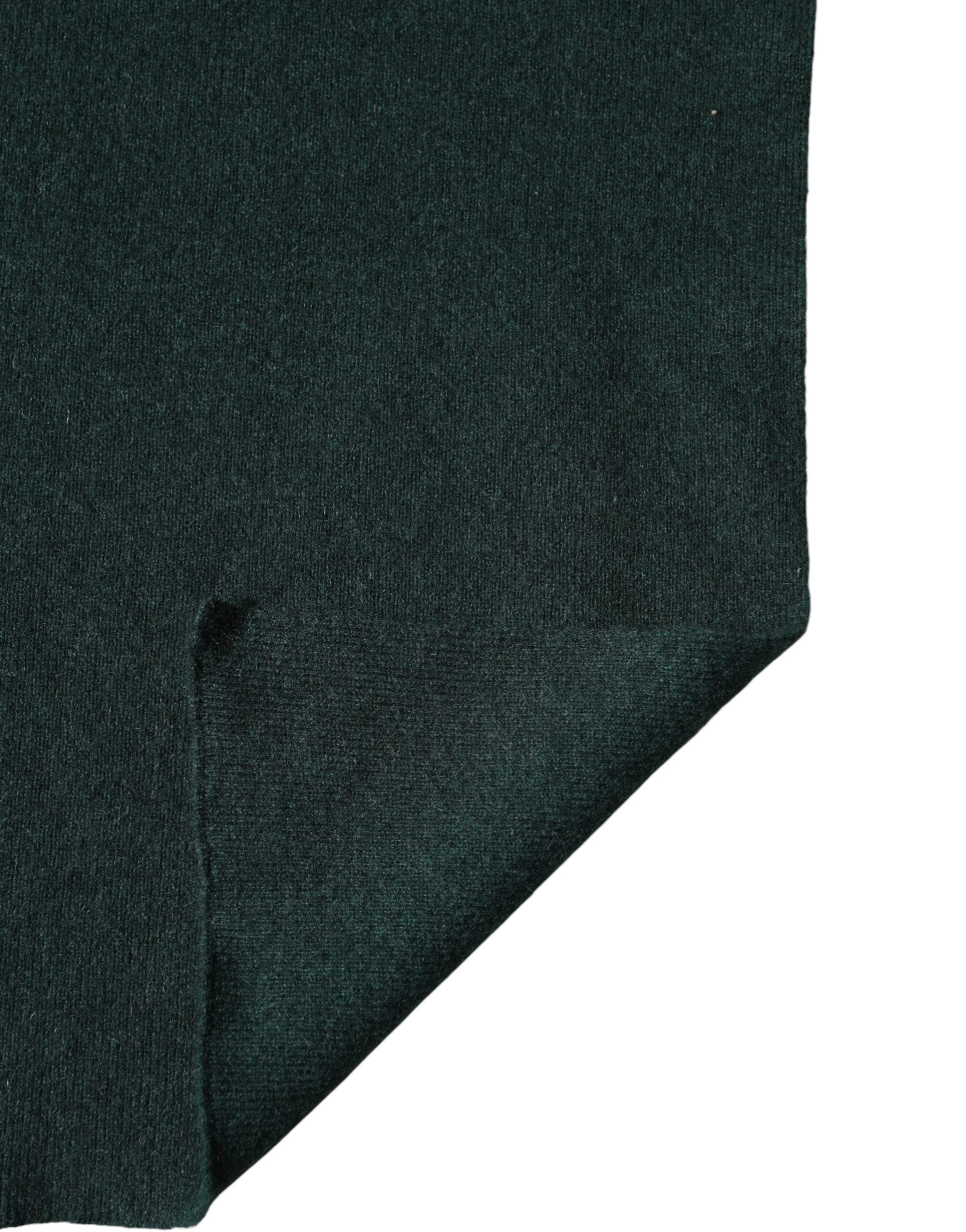 Dolce & Gabbana Green Cashmere Knitted Neck Wrap Shawl Scarf Dolce & Gabbana