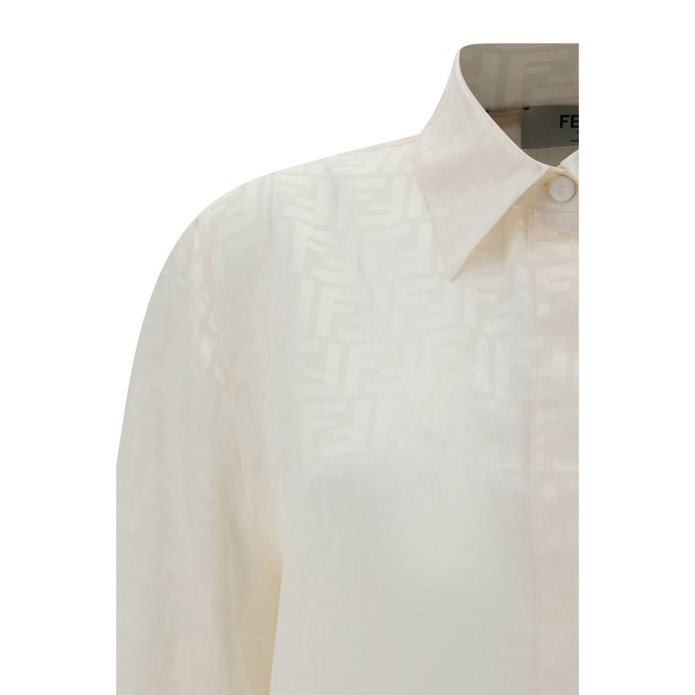Fendi White Silk Shirt Fendi