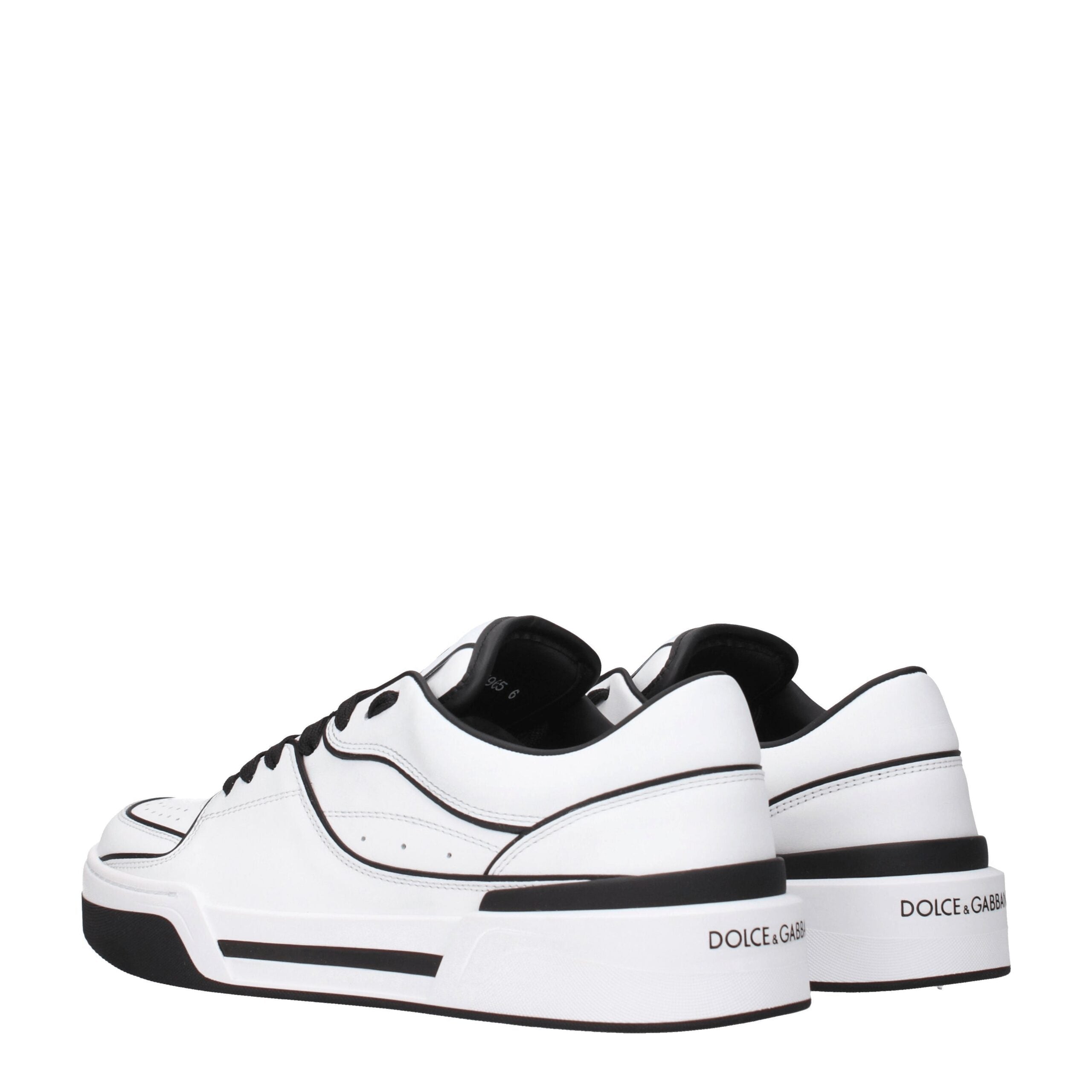Dolce & Gabbana White Leather Sneakers Dolce & Gabbana