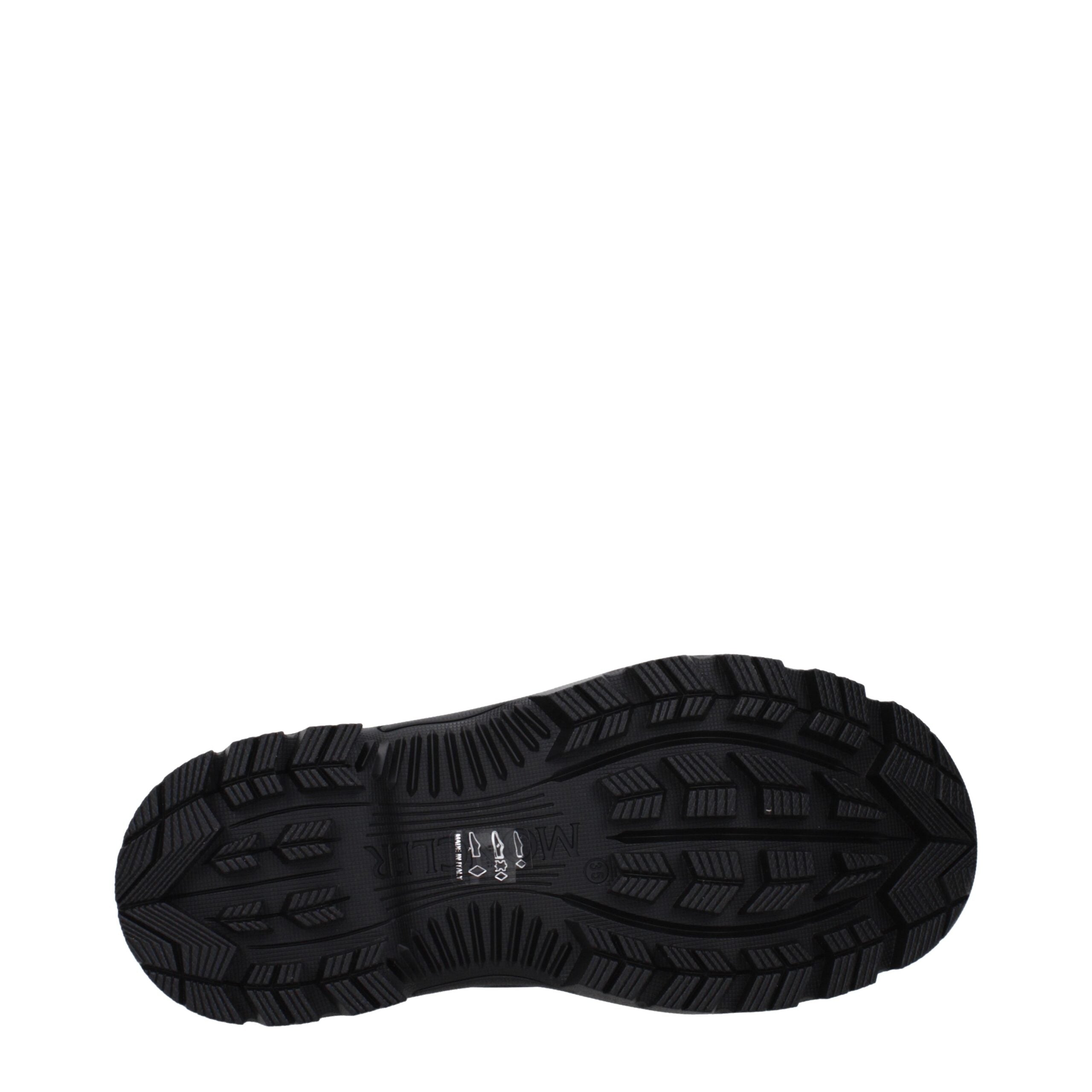 Moncler Black Cotton Ankle Boots Moncler