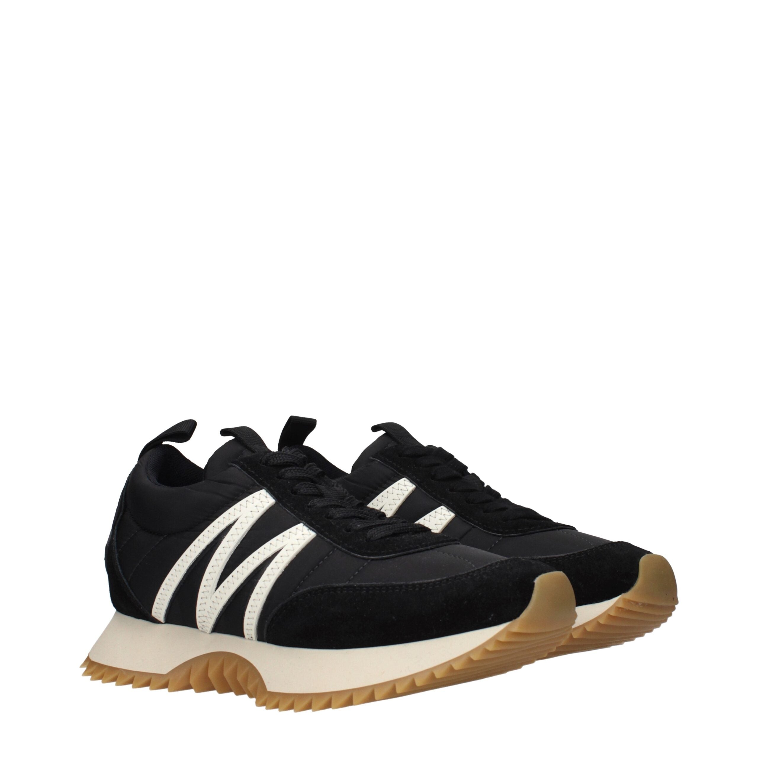Moncler Black Fabric Low Top Sneakers Moncler