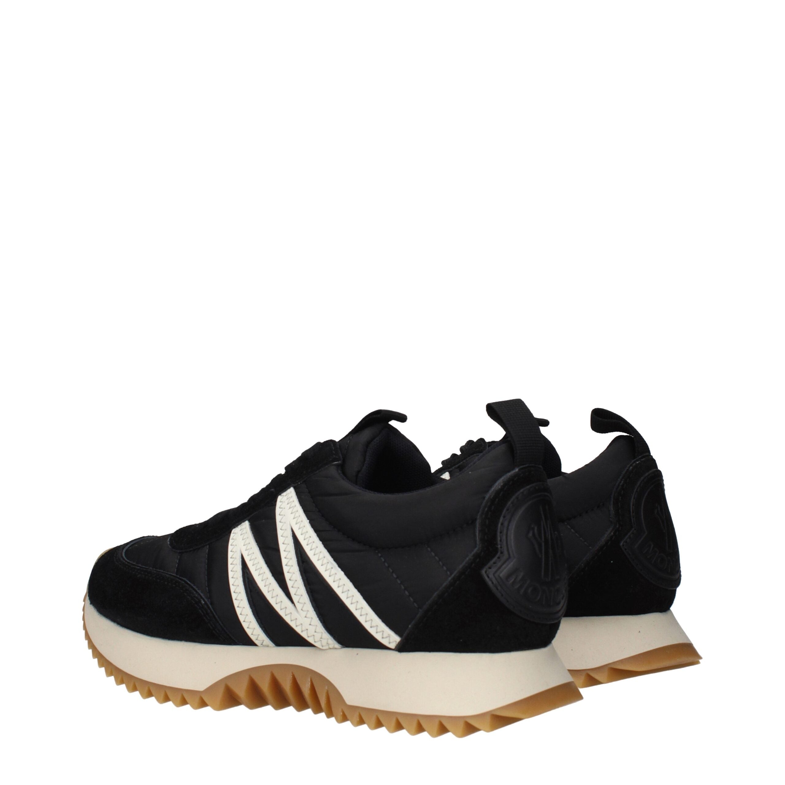 Moncler Black Fabric Low Top Sneakers Moncler