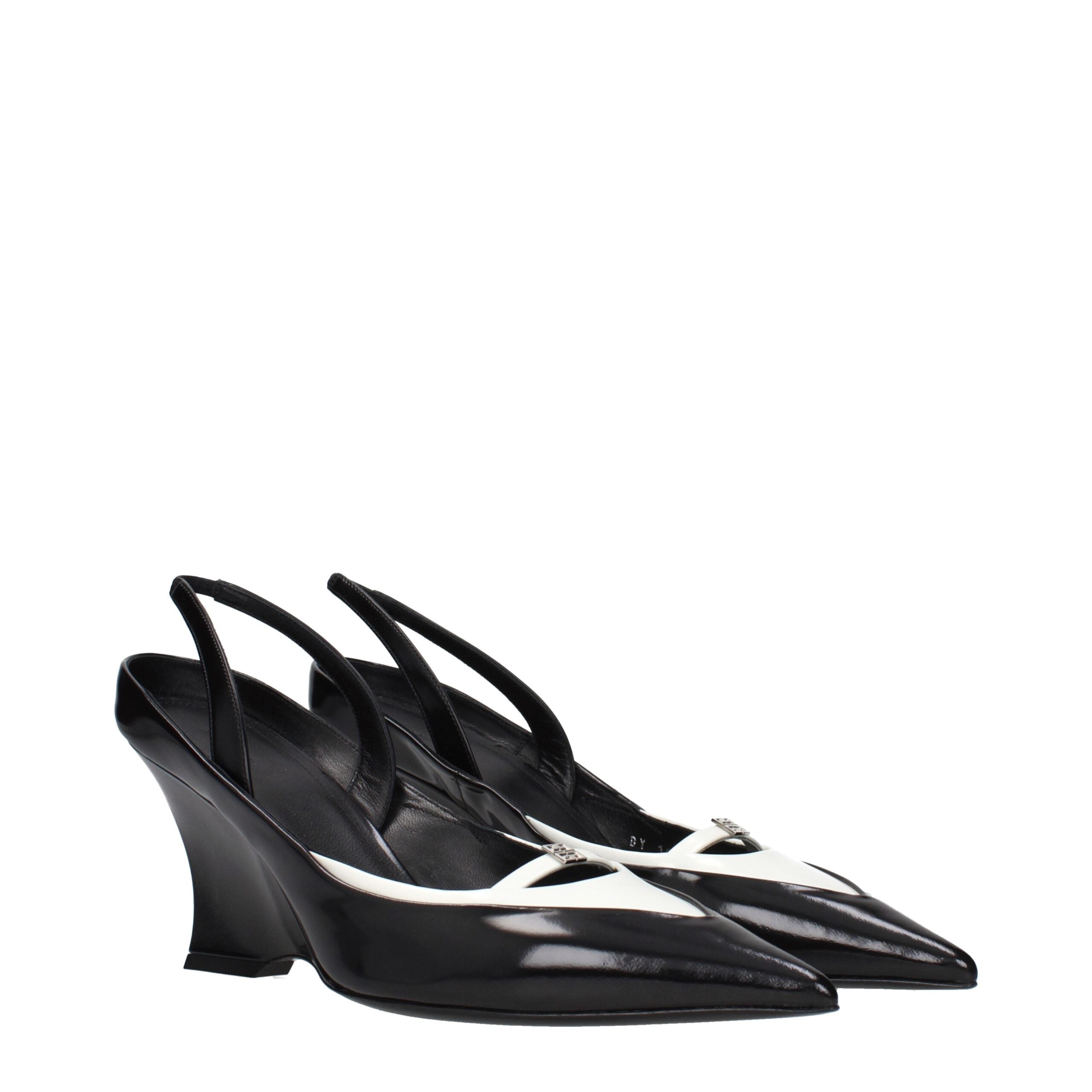 Givenchy Black Leather Wedge Sandals Givenchy
