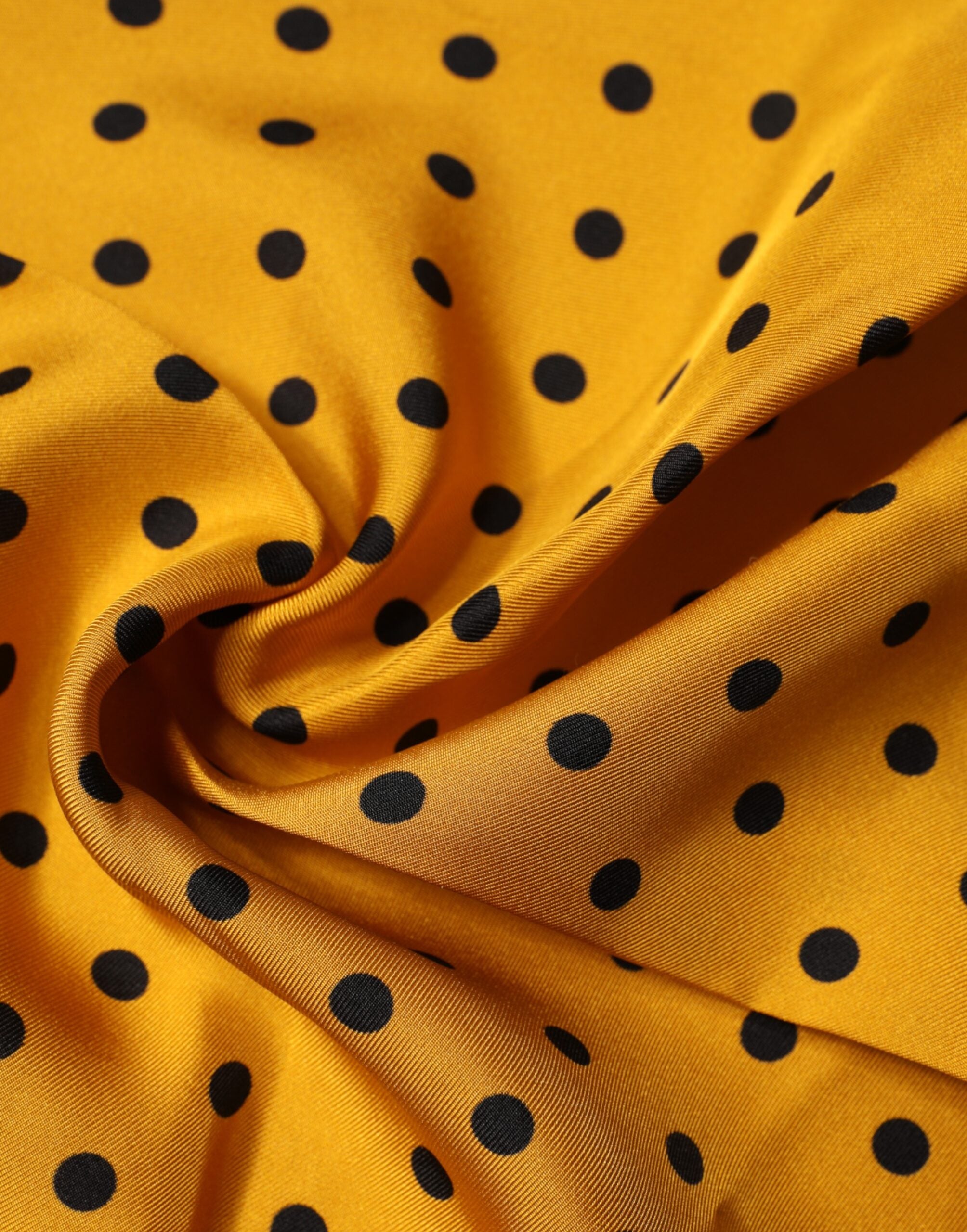 Dolce & Gabbana Orange Polka Dot Square Handkerchief Scarf Dolce & Gabbana