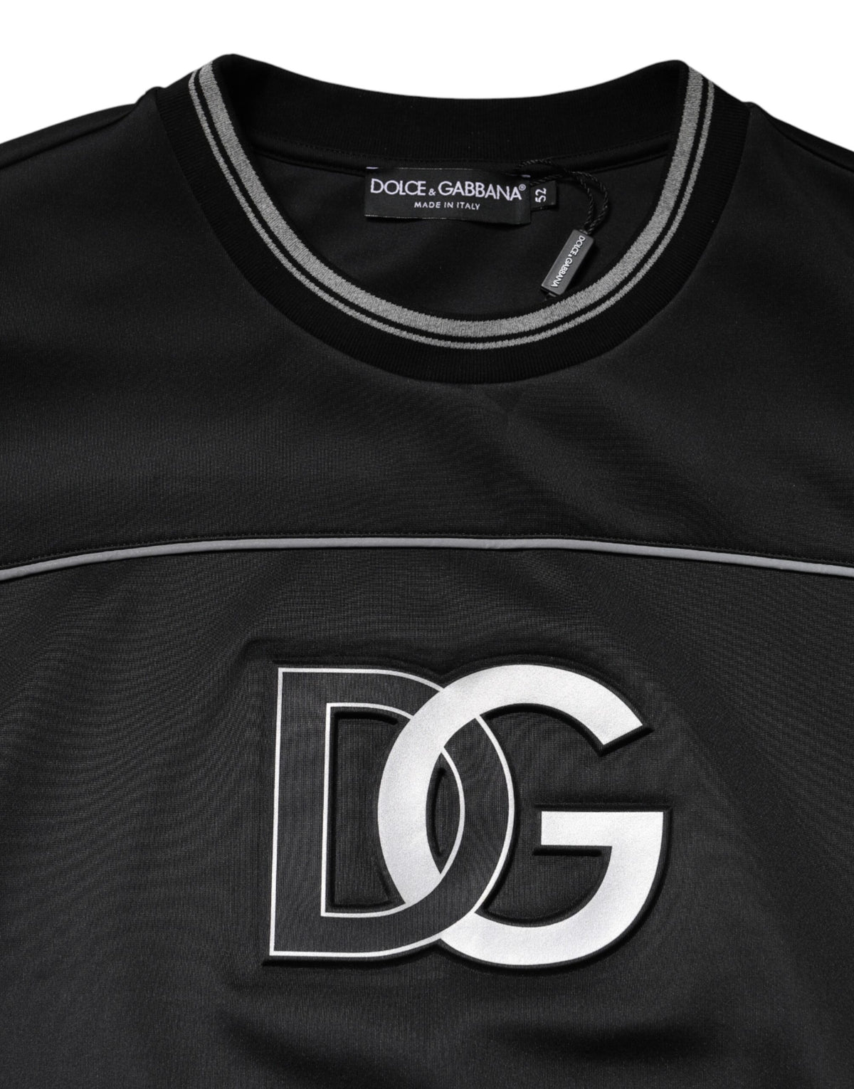 Dolce & Gabbana Black DG Logo Crew Neck Sweatshirt Sweater