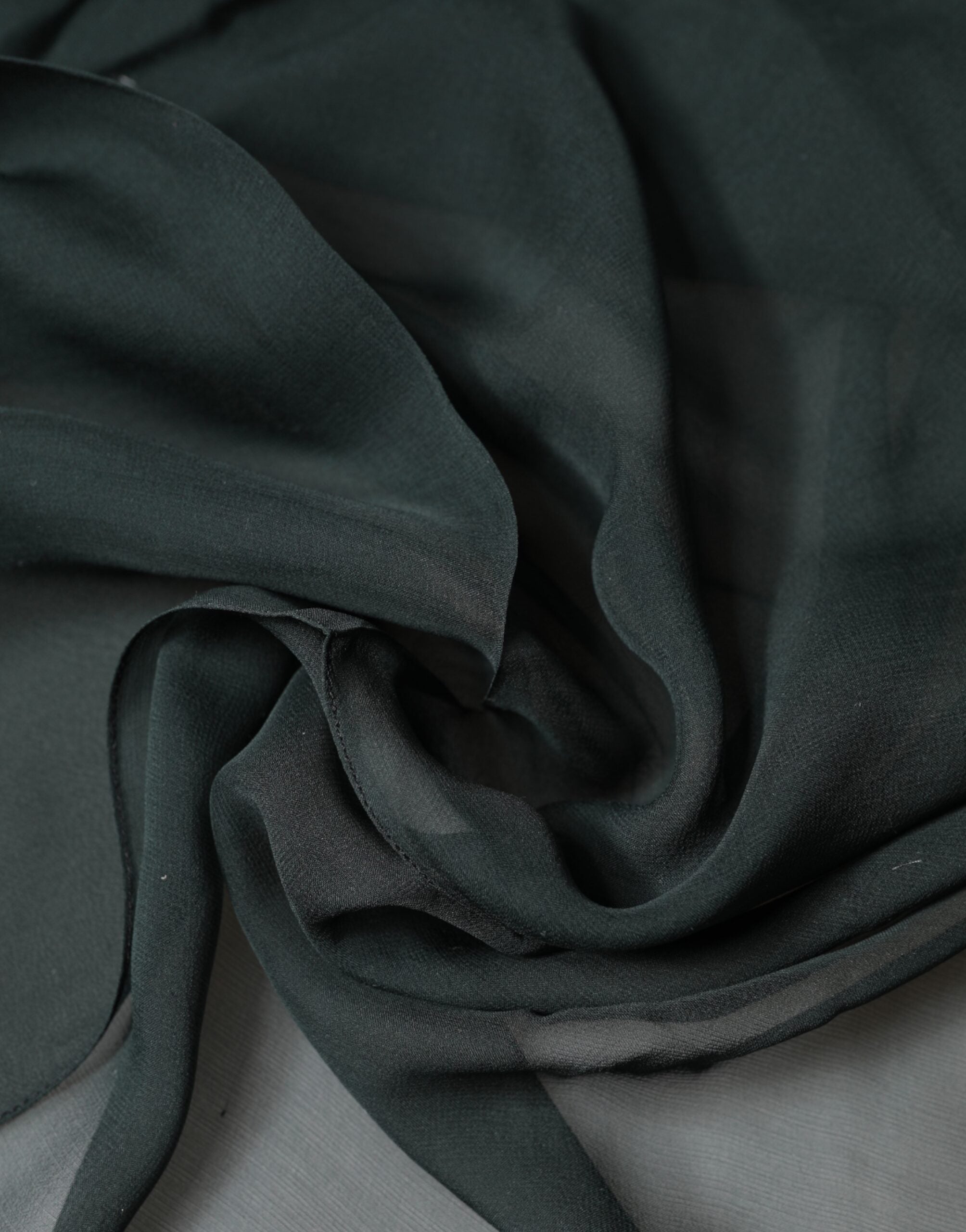 Dolce & Gabbana Dark Green Silk Neck Wrap Foulard Scarf Dolce & Gabbana