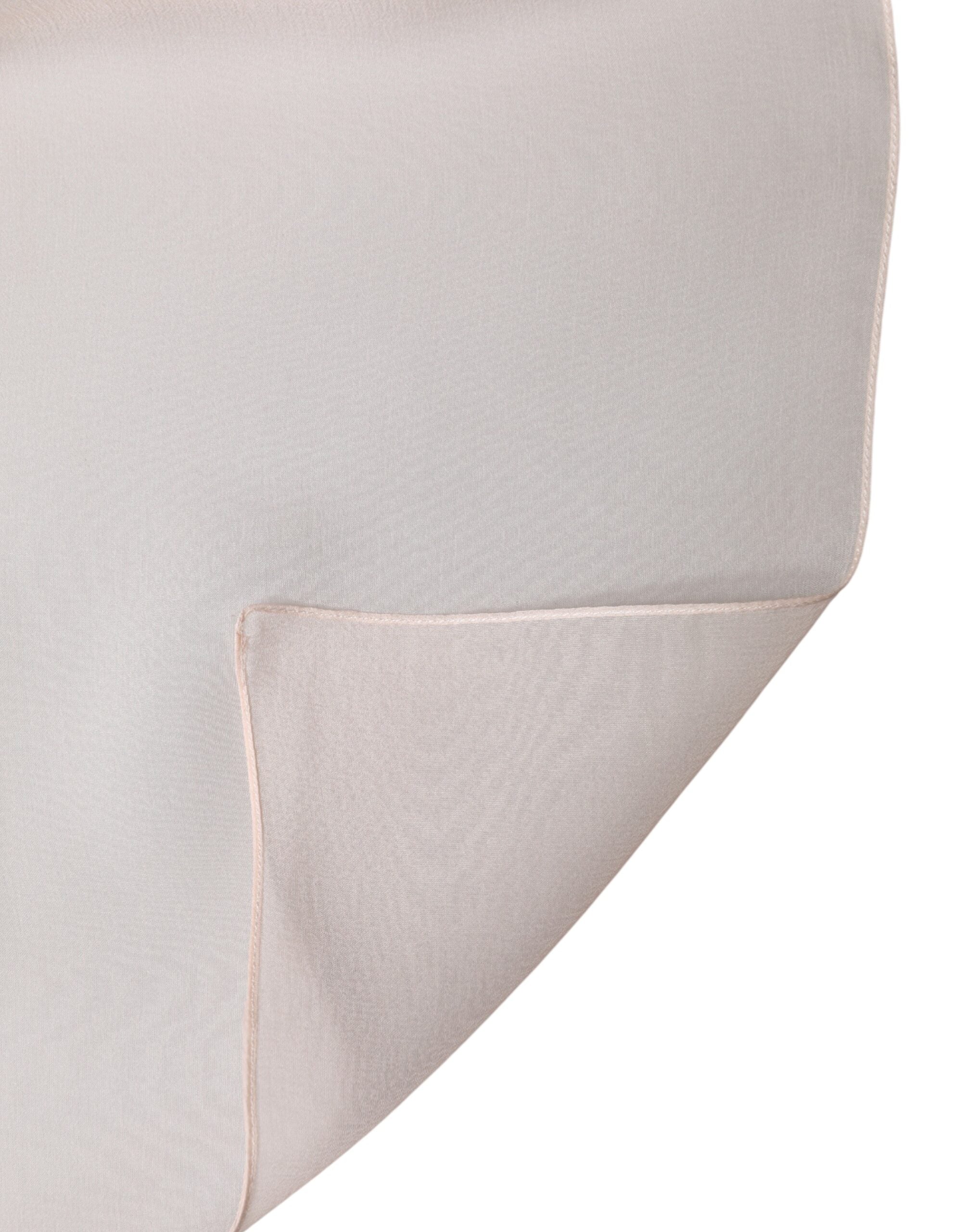 Dolce & Gabbana Light Pink Stole Silk Neck Wrap Shawl Scarf Dolce & Gabbana