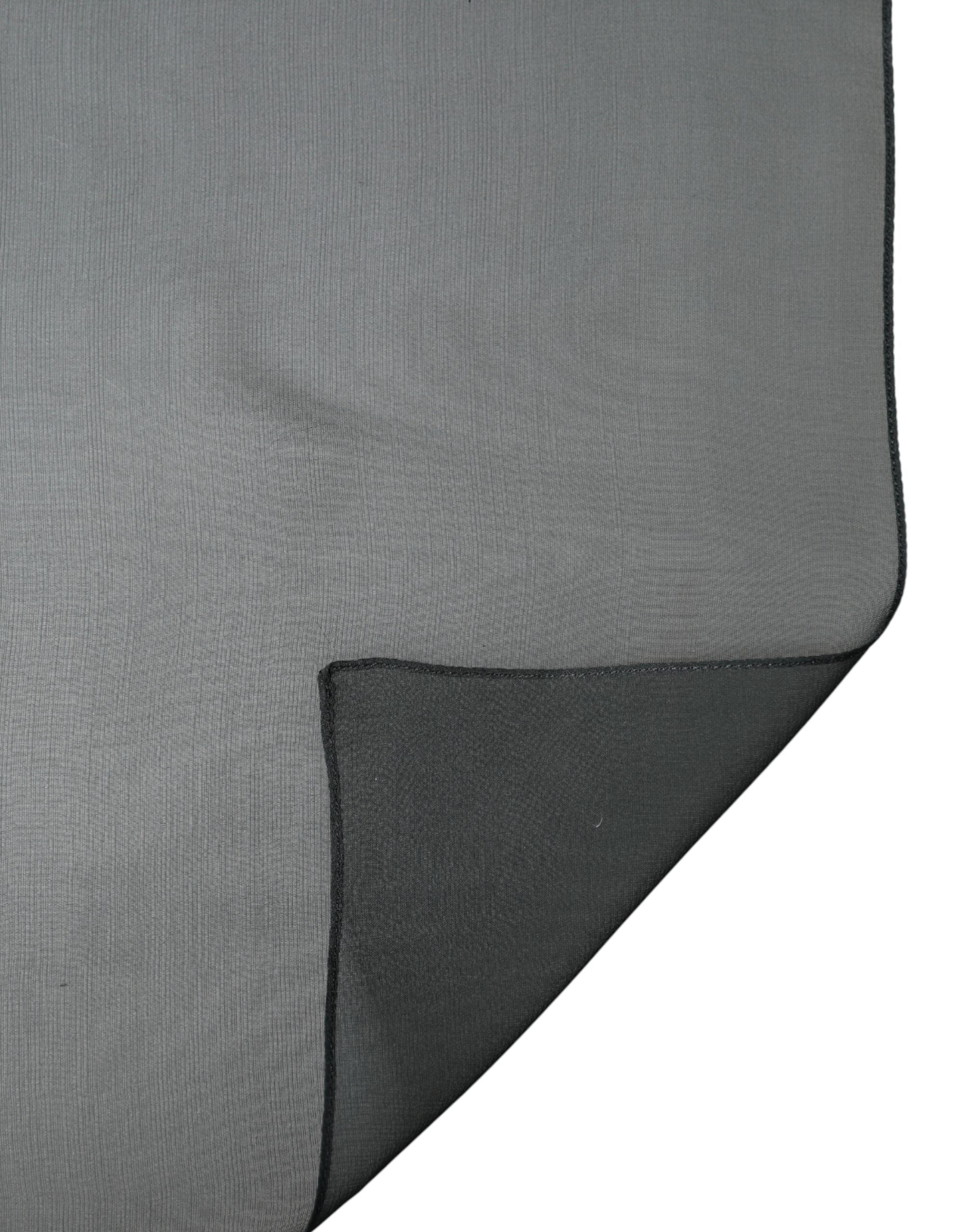 Dolce & Gabbana Dark Green Stole Silk Neck Wrap Shawl Scarf Dolce & Gabbana