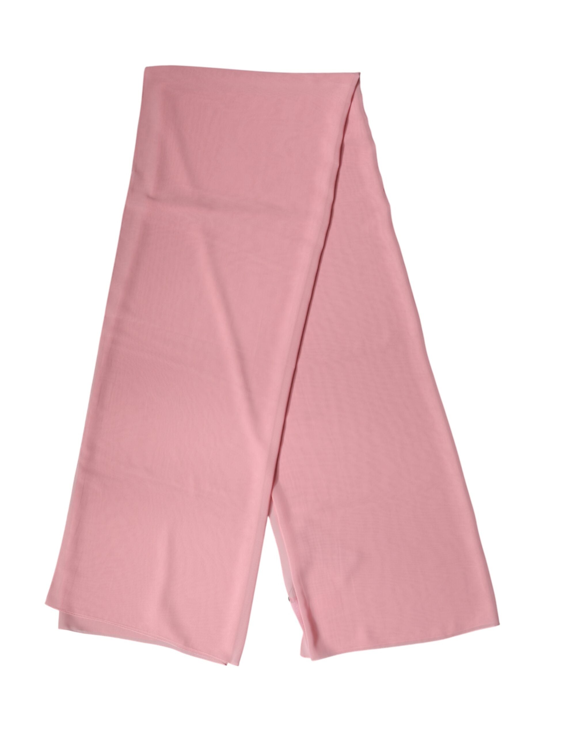 Dolce & Gabbana Pink Silk Stole Neck Wrap Shawl Men Scarf Dolce & Gabbana