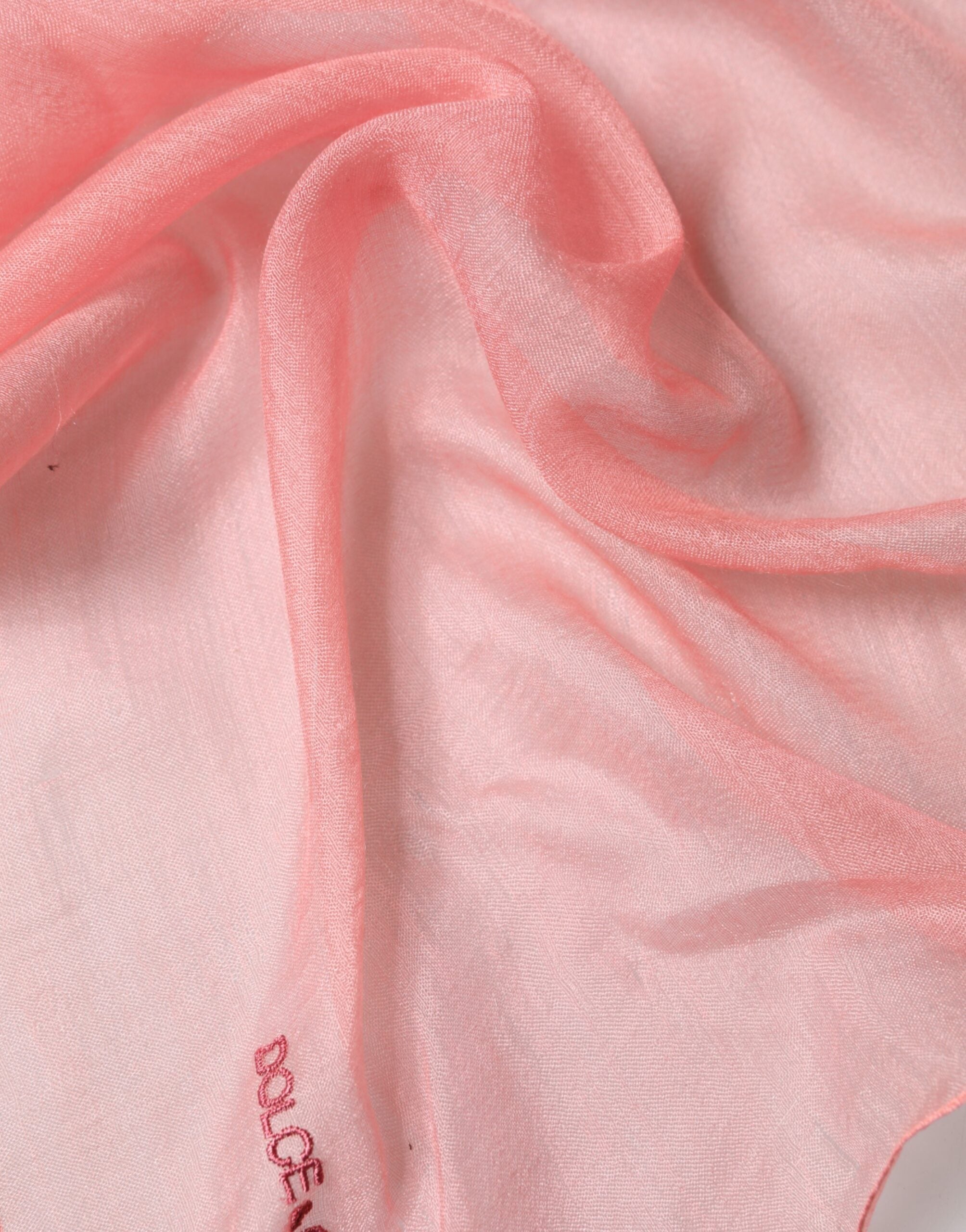 Dolce & Gabbana Light Pink Cashmere Neck Wrap Shawl Scarf Dolce & Gabbana