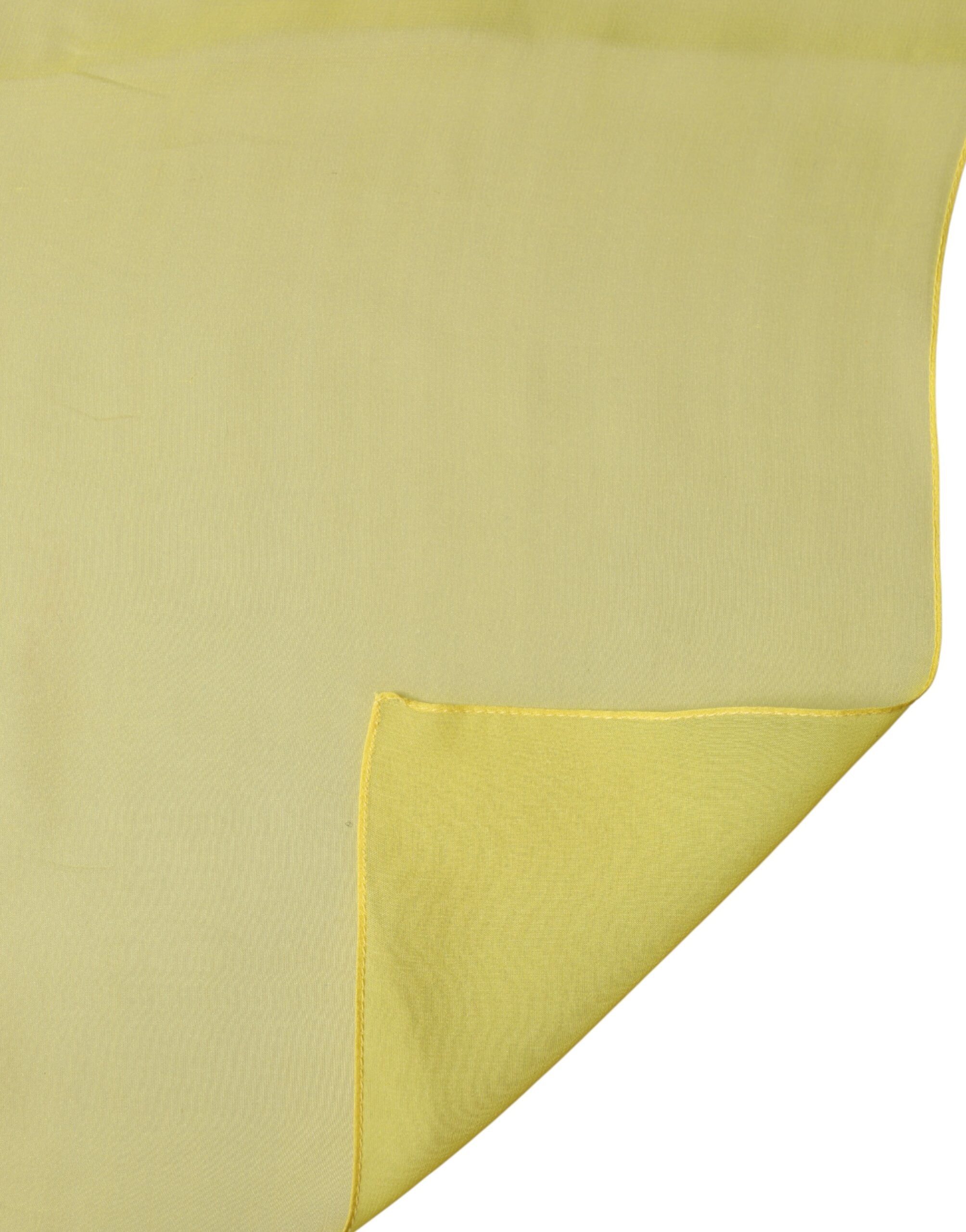 Dolce & Gabbana Yellow Silk Stole Neck Wrap Shawl Men 200cm x 130cm Scarf Dolce & Gabbana