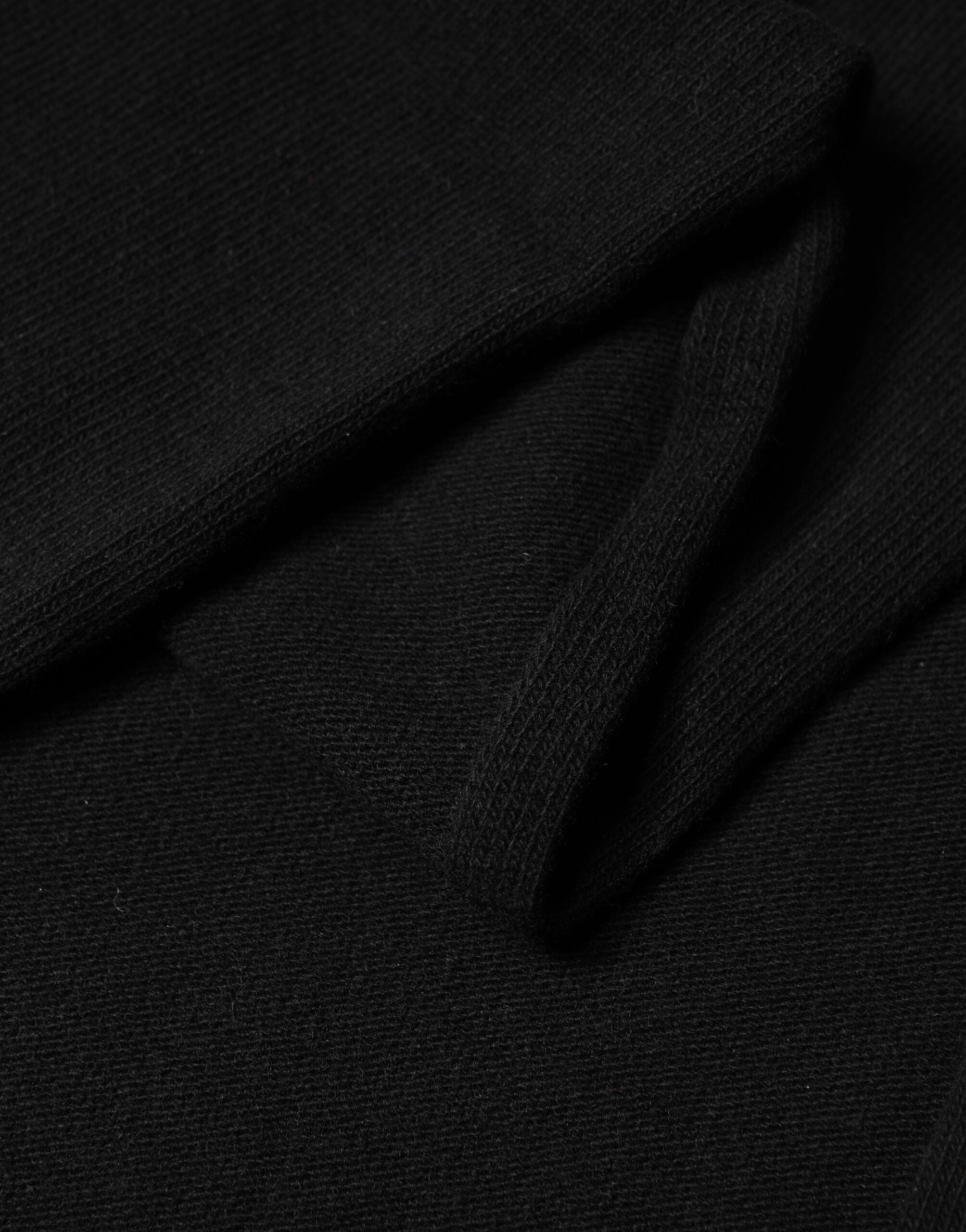 Dolce & Gabbana Black Wool Knit Neck Wrap Shawl Men Scarf Dolce & Gabbana