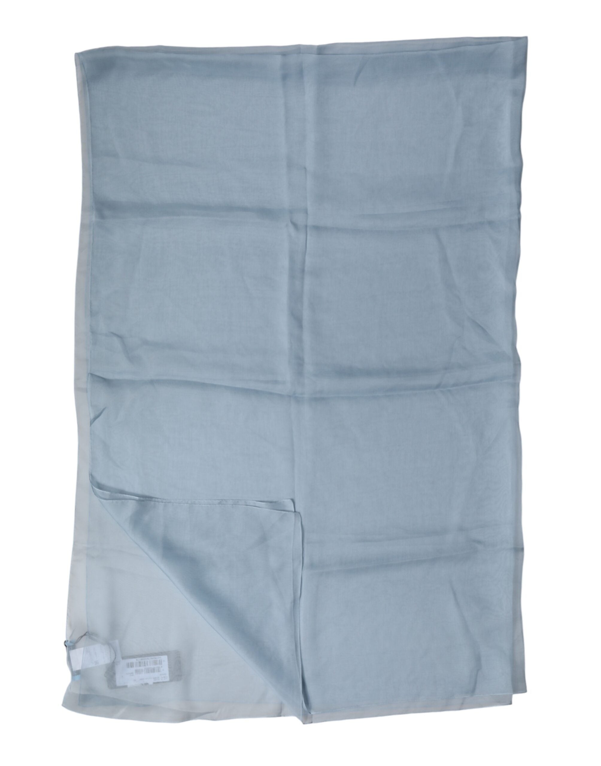 Dolce & Gabbana Light Blue Silk Stole Neck Wrap Shawl 200cm x 130cm Scarf Dolce & Gabbana