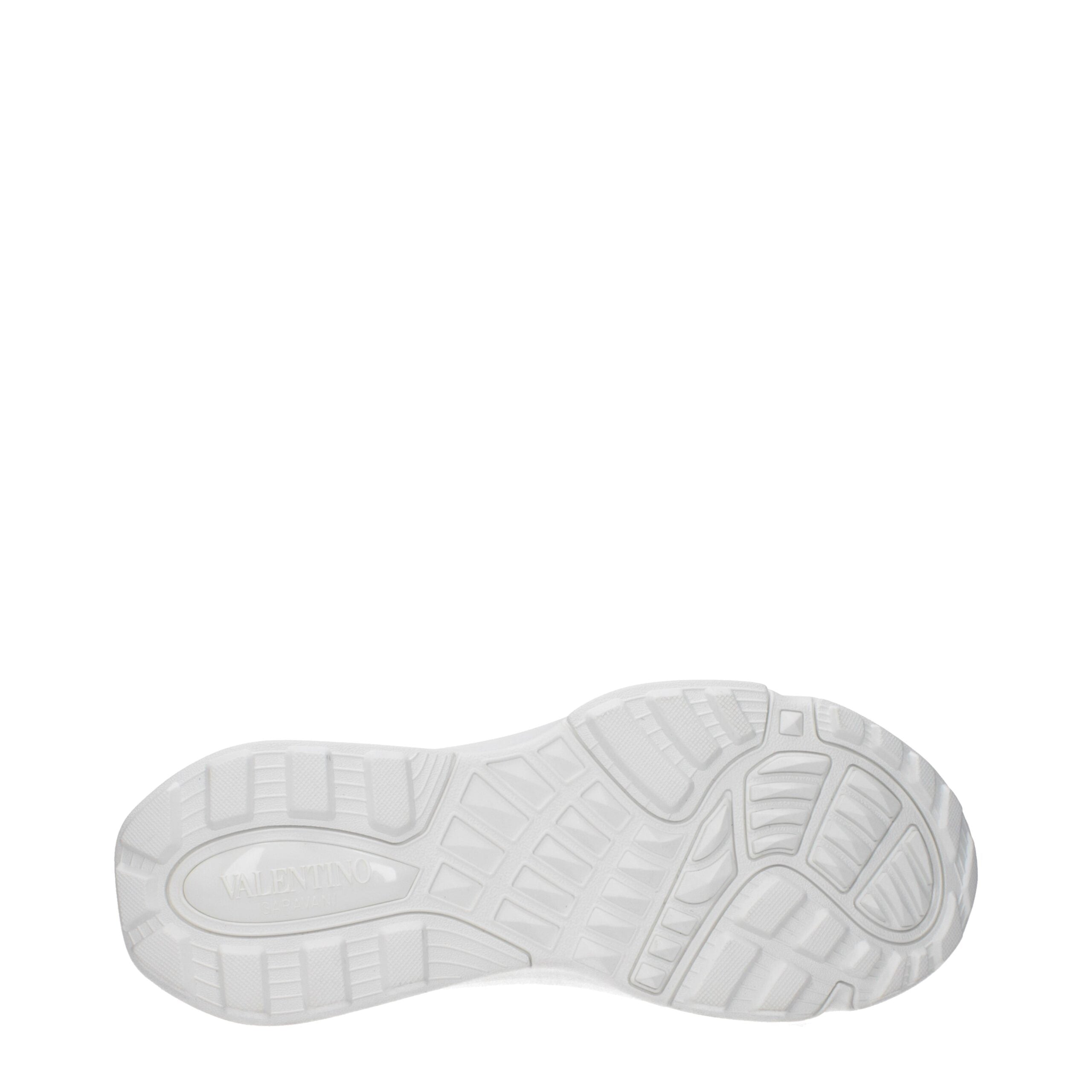 Valentino Garavani White Fabric Athletic Sneakers Valentino Garavani