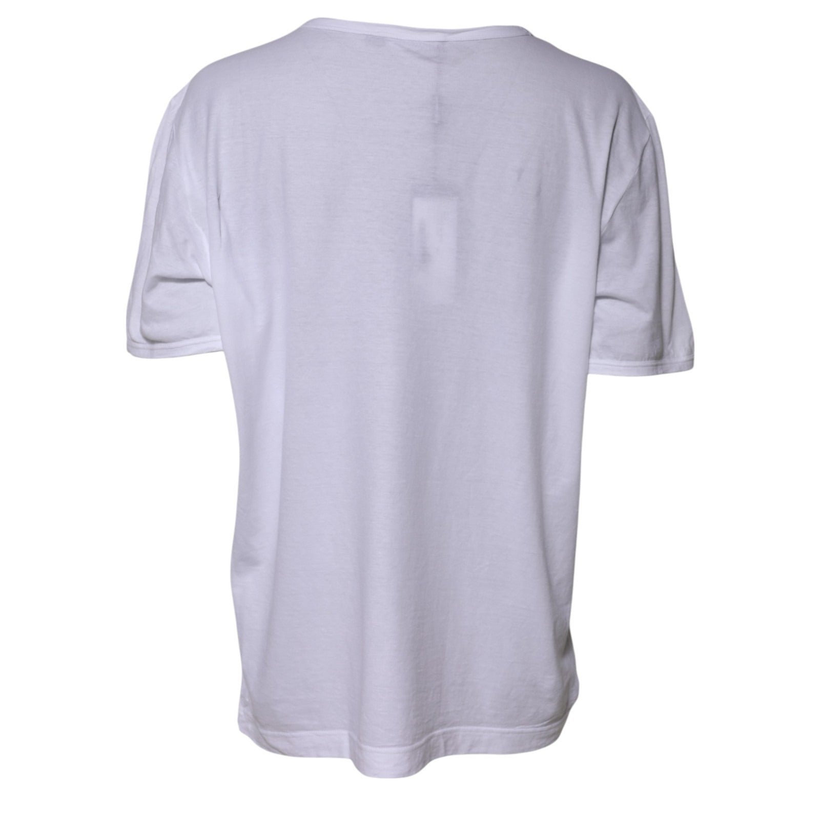 Dolce & Gabbana White Cotton Crew Neck Short Sleeves T-shirt Dolce & Gabbana