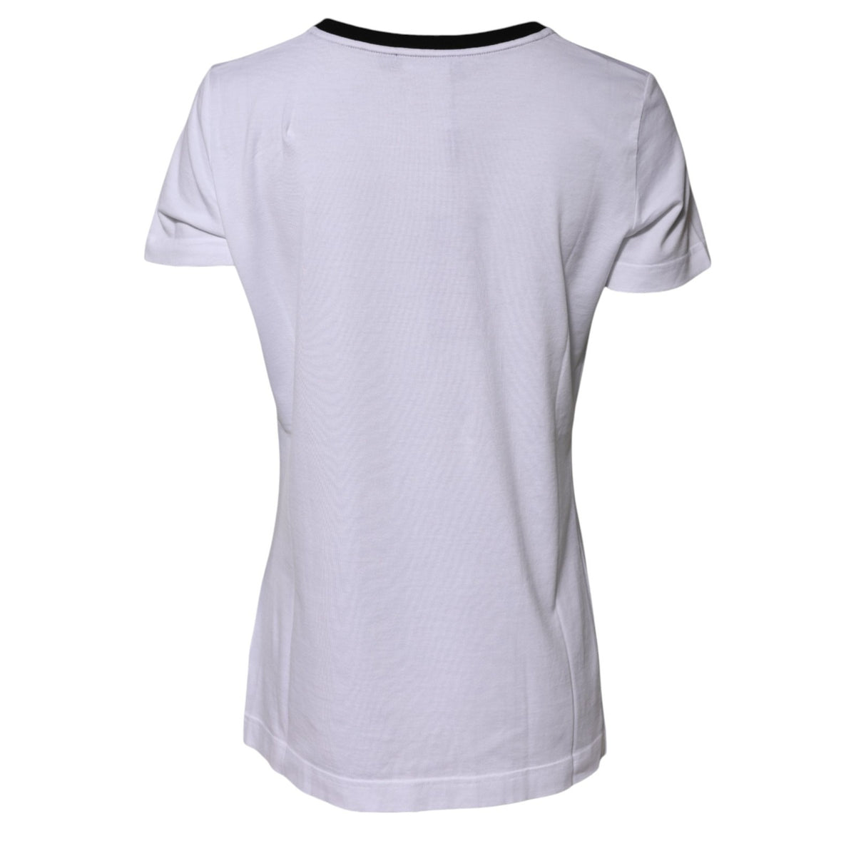 Dolce & Gabbana White Eleganza Cotton Crew Neck Tee T-shirt