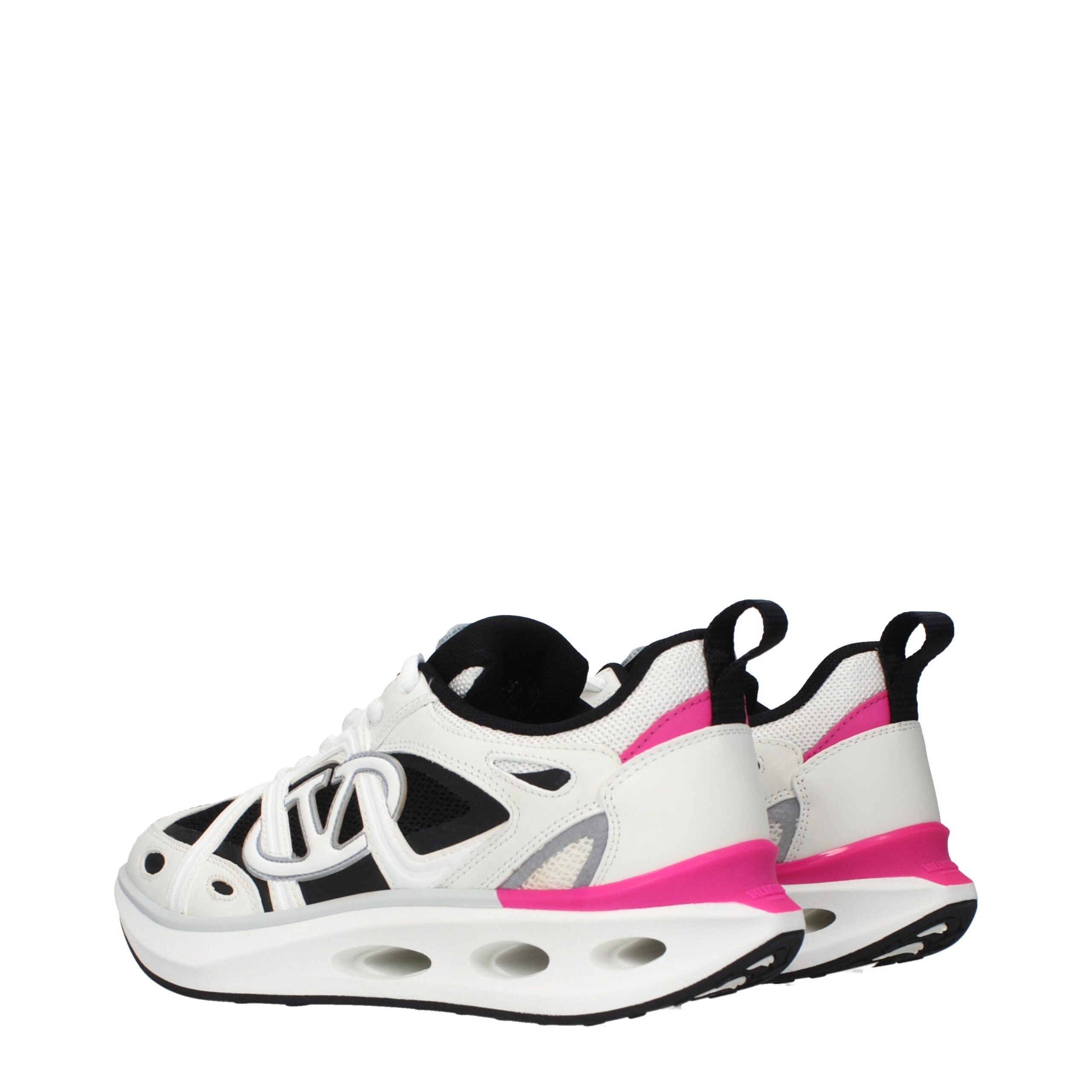 Valentino Garavani White Fabric Athletic Sneakers Valentino Garavani