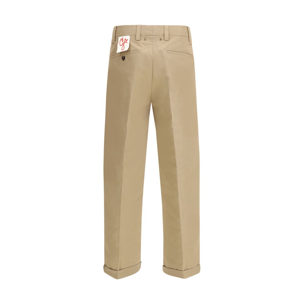Golden Goose Beige Cotton Chino Pants Golden Goose