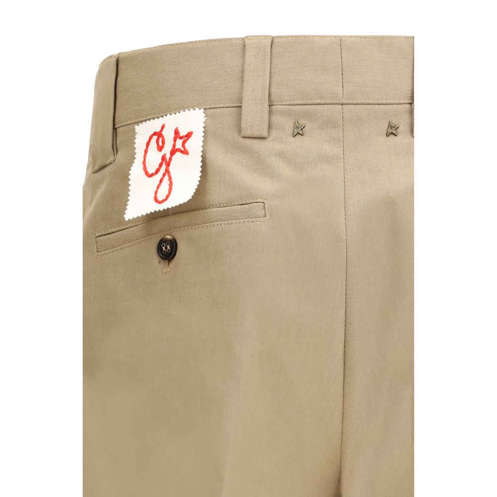 Golden Goose Beige Cotton Chino Pants Golden Goose