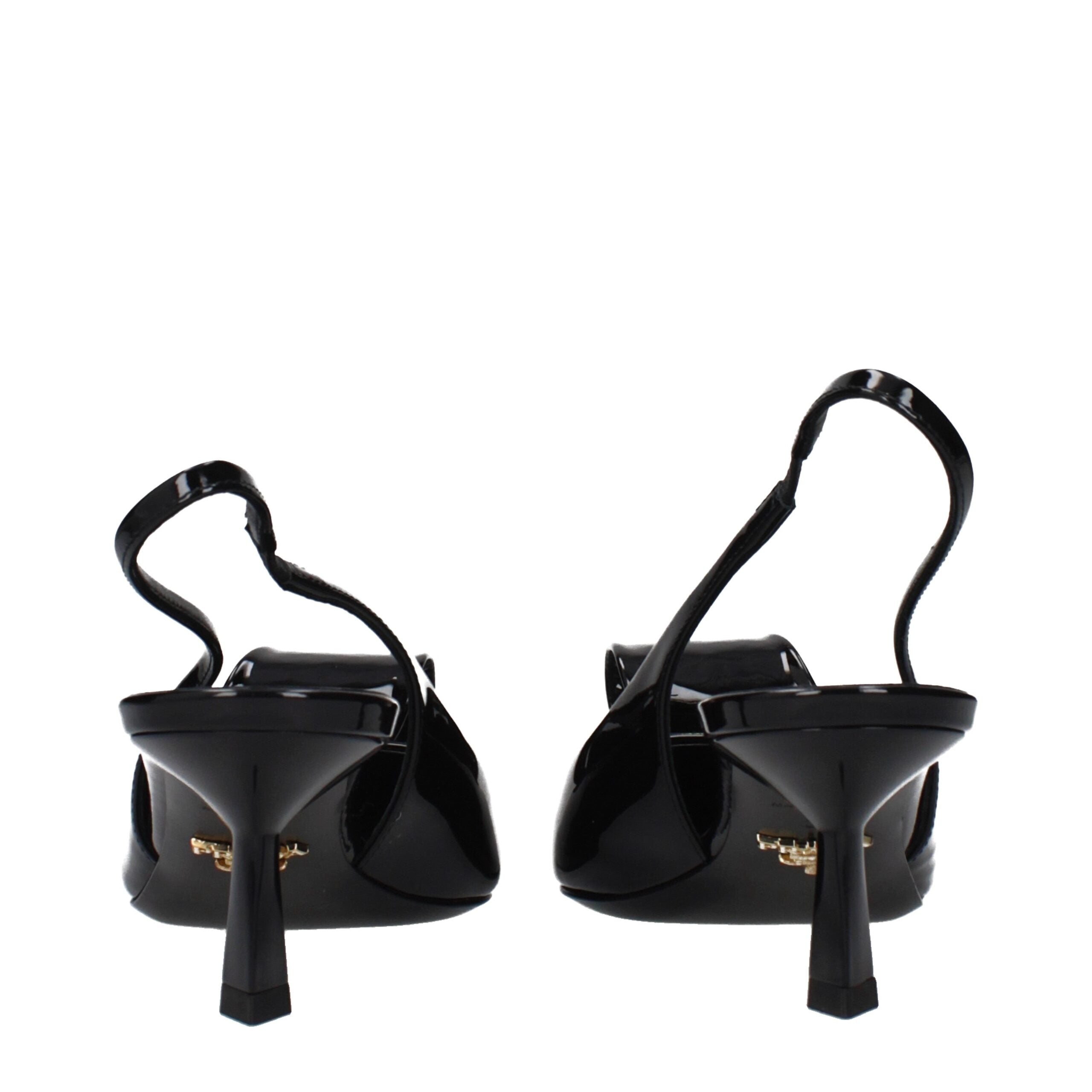 Prada Black Leather Stiletto Heel Sandals Prada