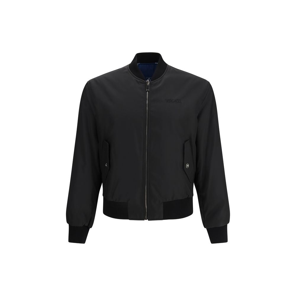 Versace Black Polyamide Jacket Versace