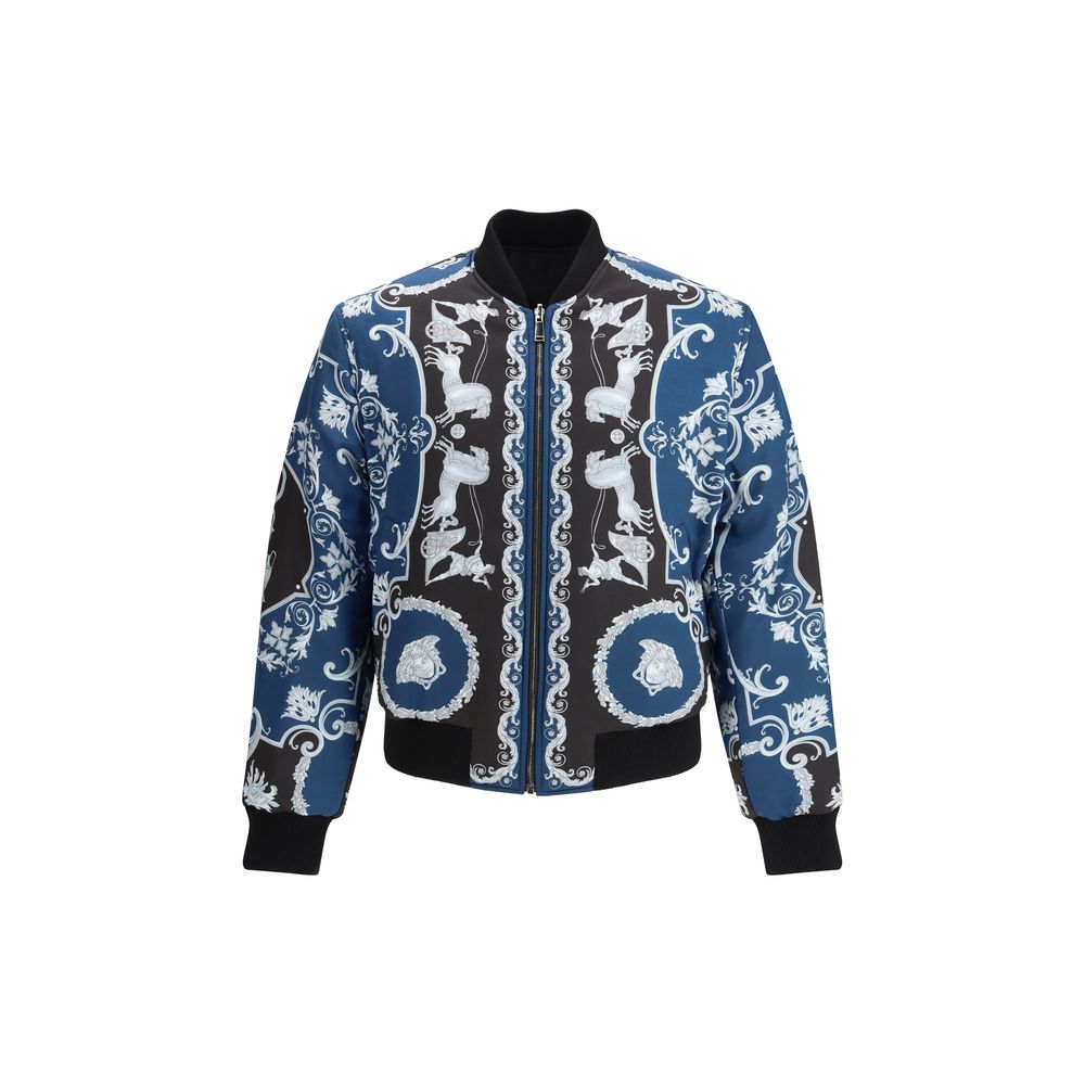 Versace Black Polyamide Jacket Versace
