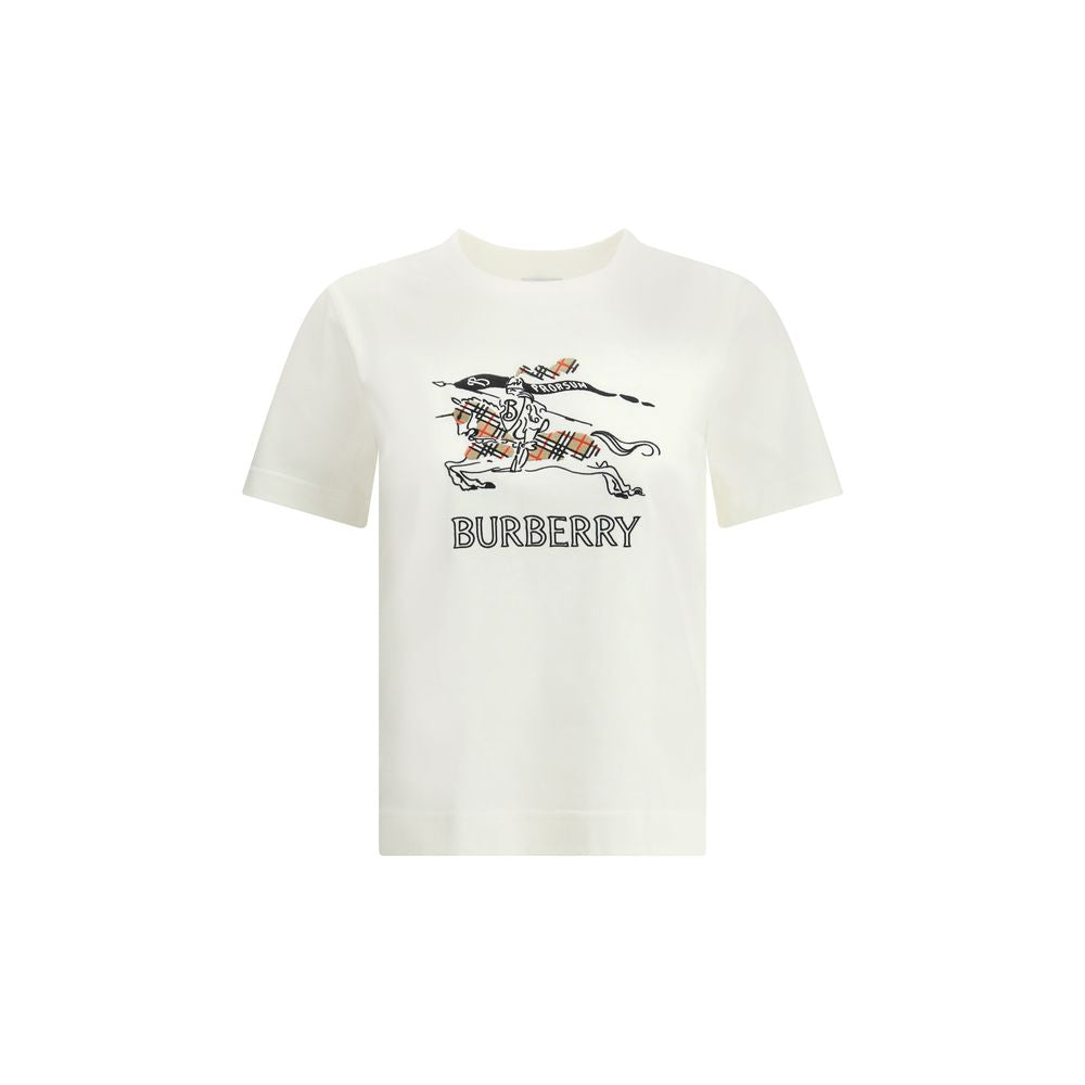 Burberry White Cotton T-Shirt Burberry