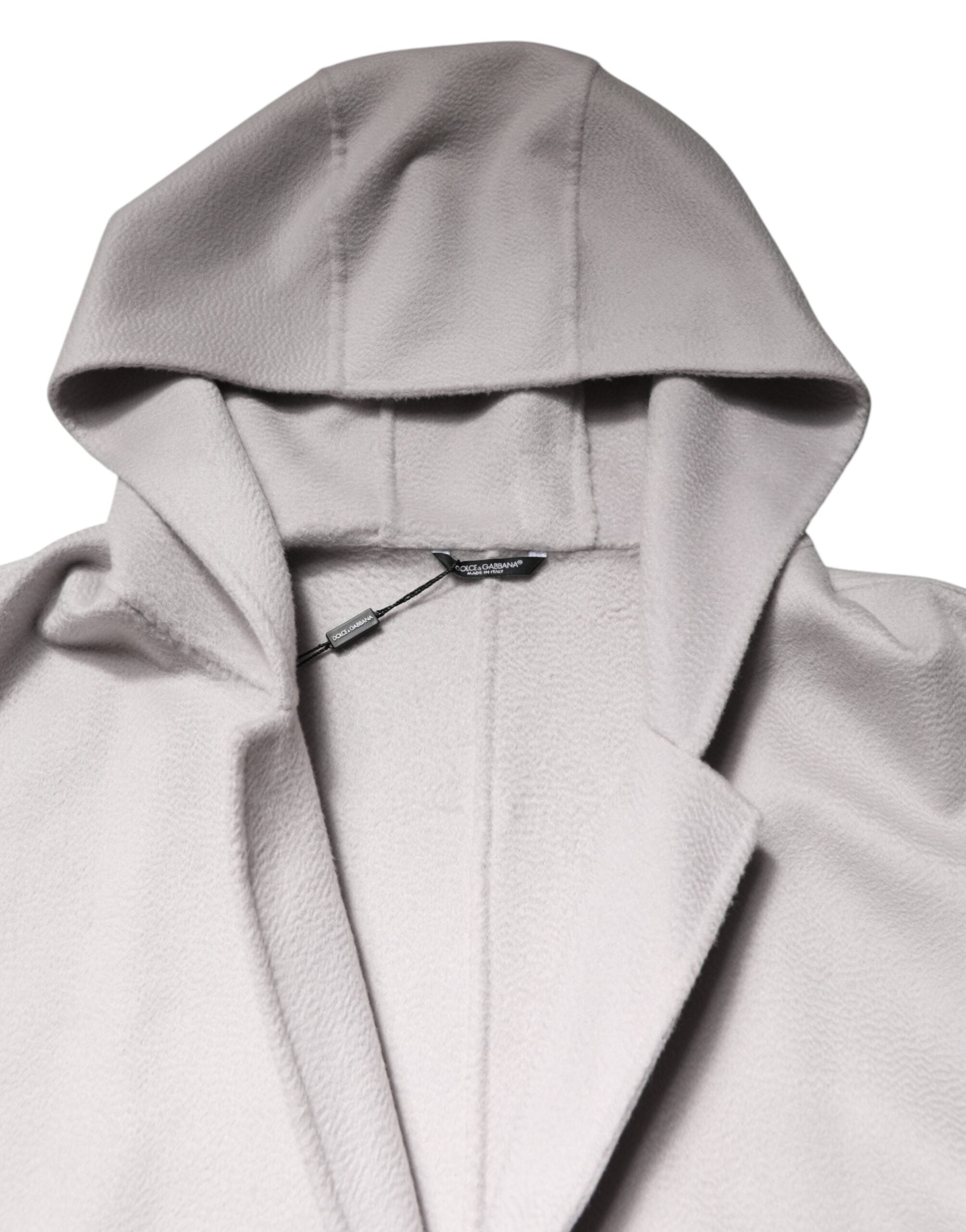 Dolce & Gabbana Off White Belted Long Trench Coat Men Jacket Dolce & Gabbana
