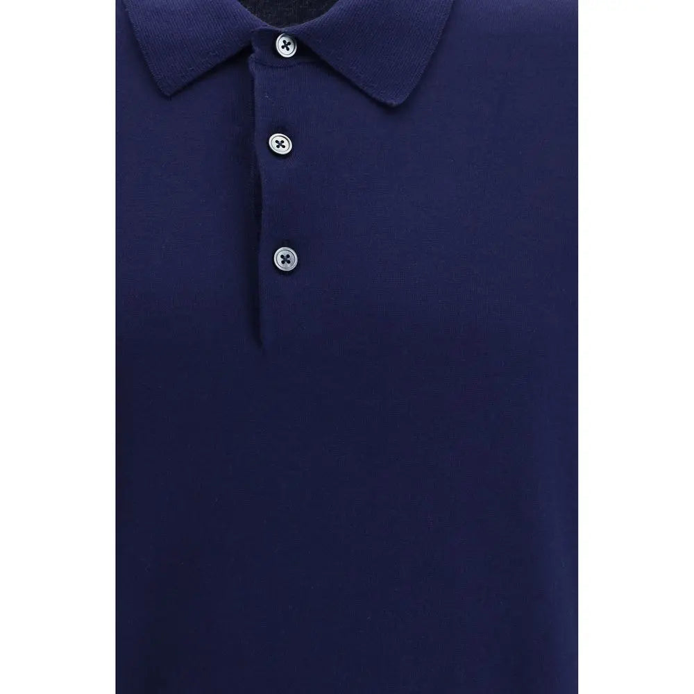 Tom Ford Blue Cotton Polo Shirt Tom Ford