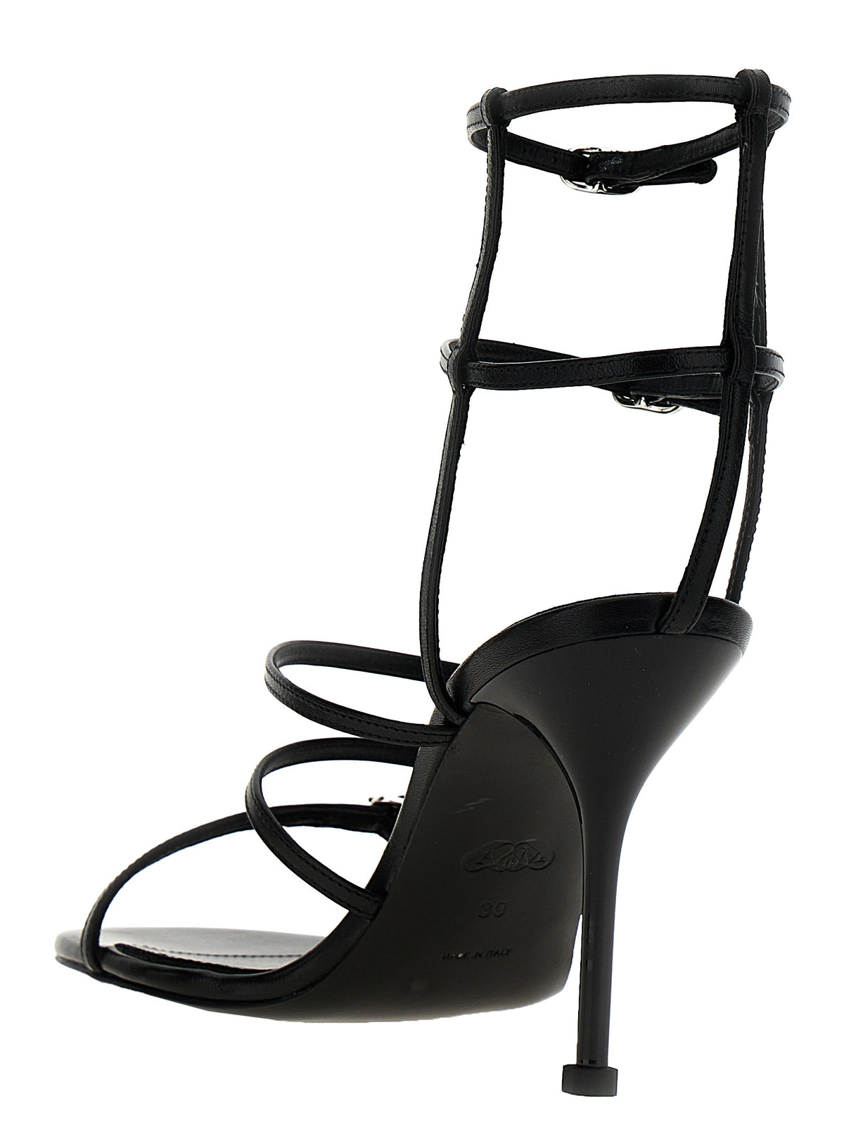 Alexander McQueen stiletto heels for women in black, product view 3