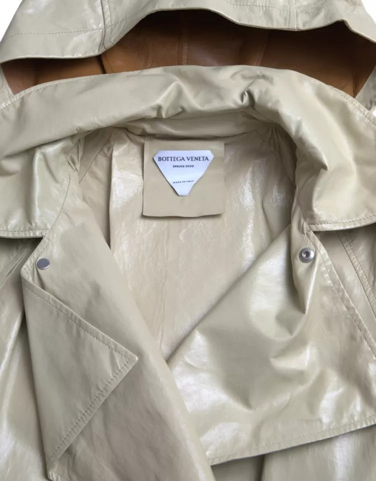 Bottega Veneta trench coats for men in black, product view 5