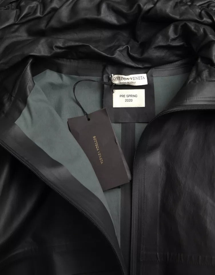 Bottega Veneta trench coats for men in black, product view 8
