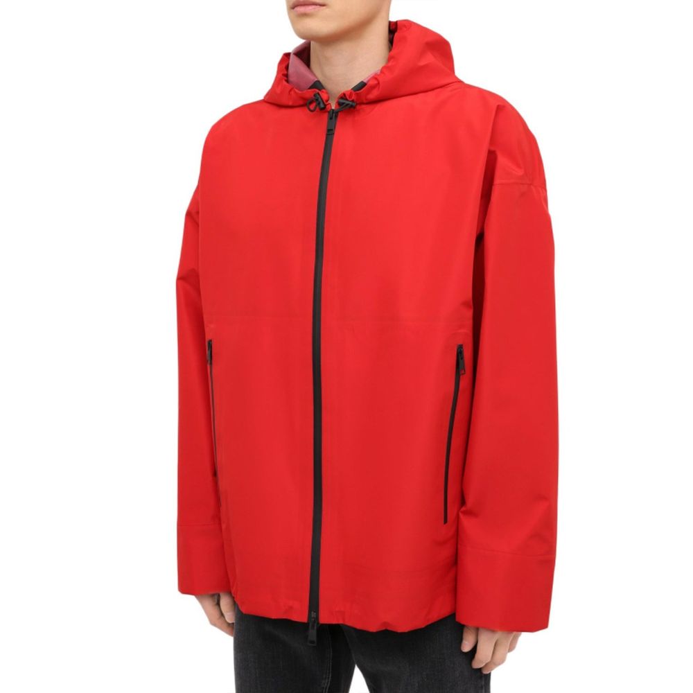 Bottega Veneta shell jackets for men in red, product view 2