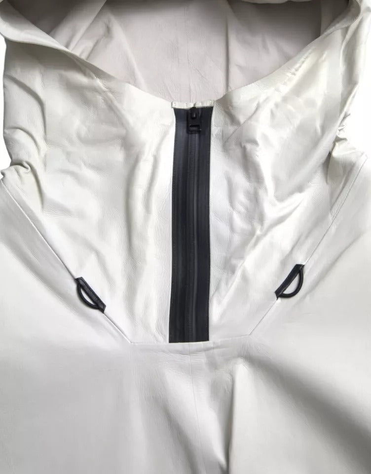 Bottega Veneta rain coats for men in white, product view 4