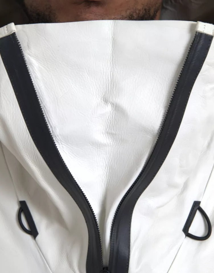 Bottega Veneta rain coats for men in white, product view 5