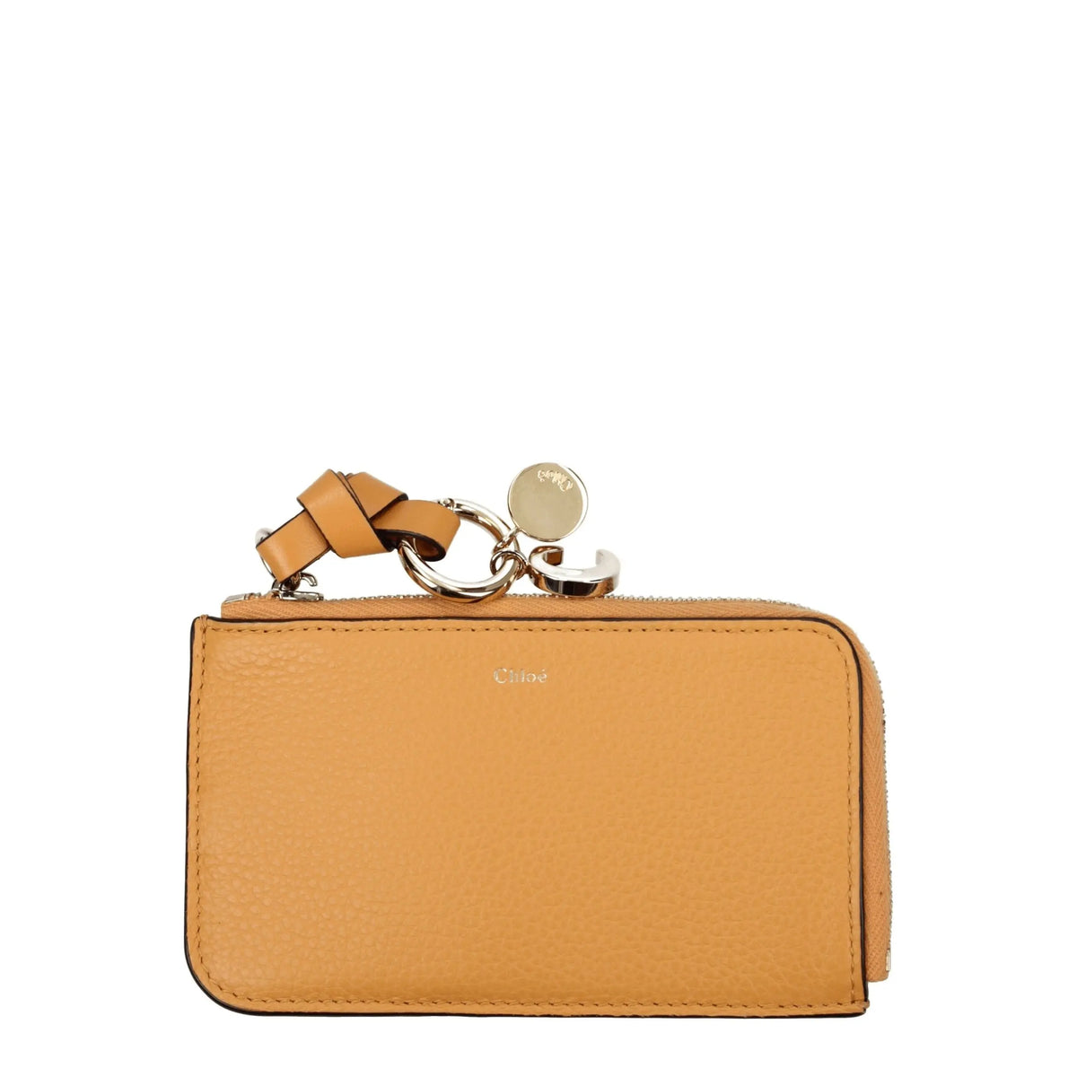 Chloé wallets for women in orange, product view 1