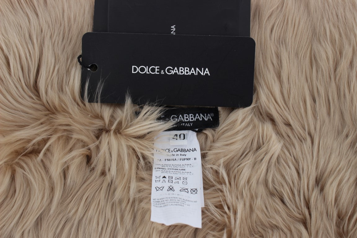 Dolce & Gabbana scarves for women in beige, product view 7