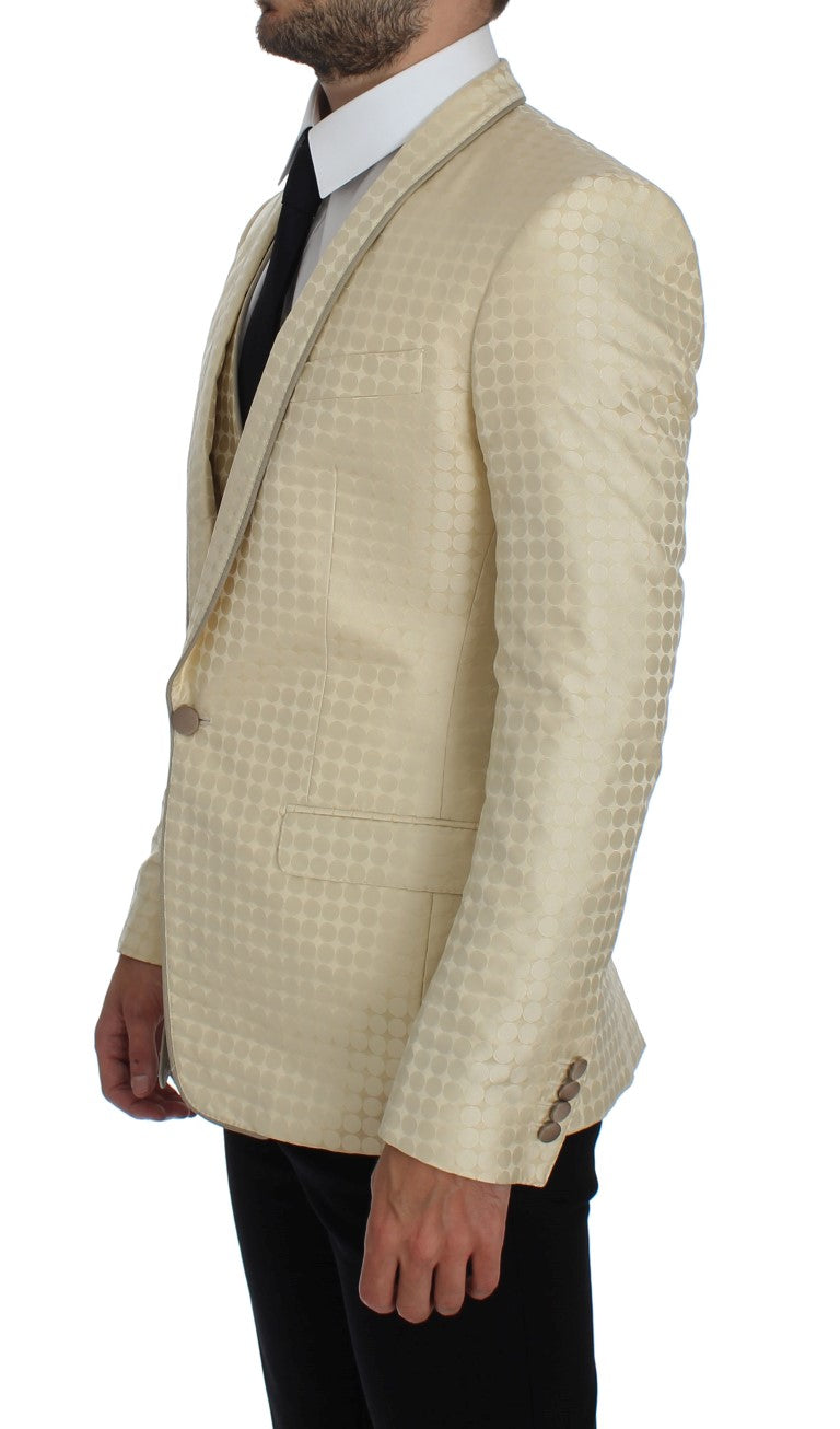 Dolce & Gabbana two-piece suits for men in beige, product view 2
