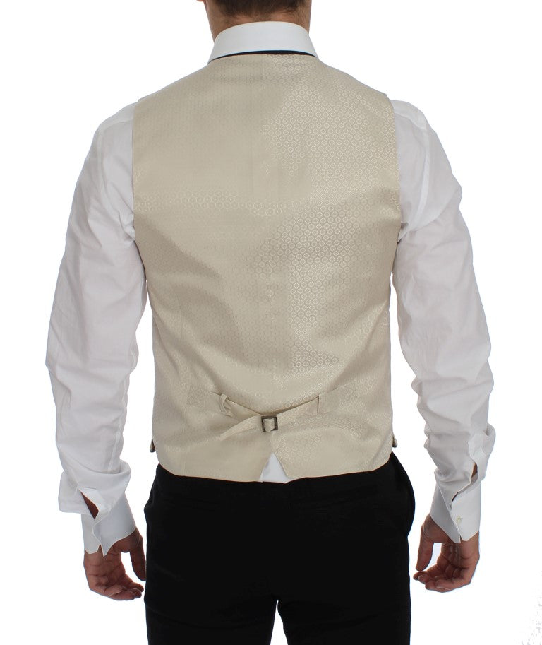 Dolce & Gabbana two-piece suits for men in beige, product view 8