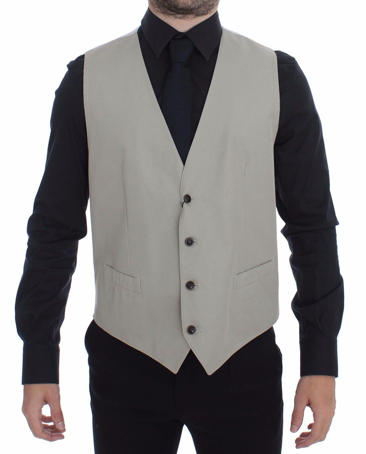 Dolce & Gabbana waistcoats for men in beige, product view 1