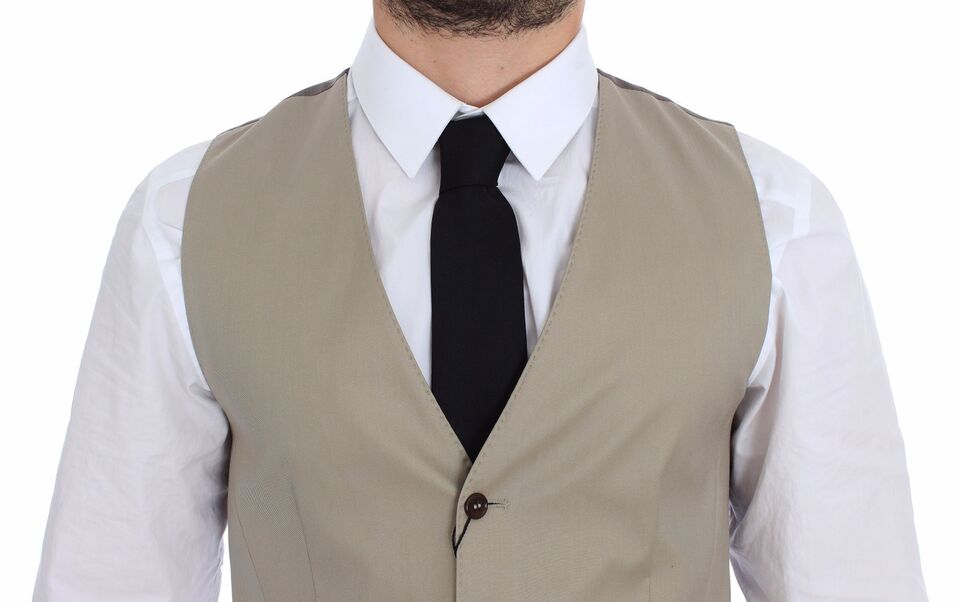 Dolce & Gabbana waistcoats for men in beige, product view 2