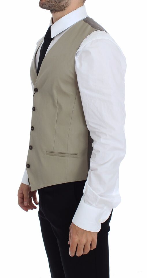 Dolce & Gabbana waistcoats for men in beige, product view 4