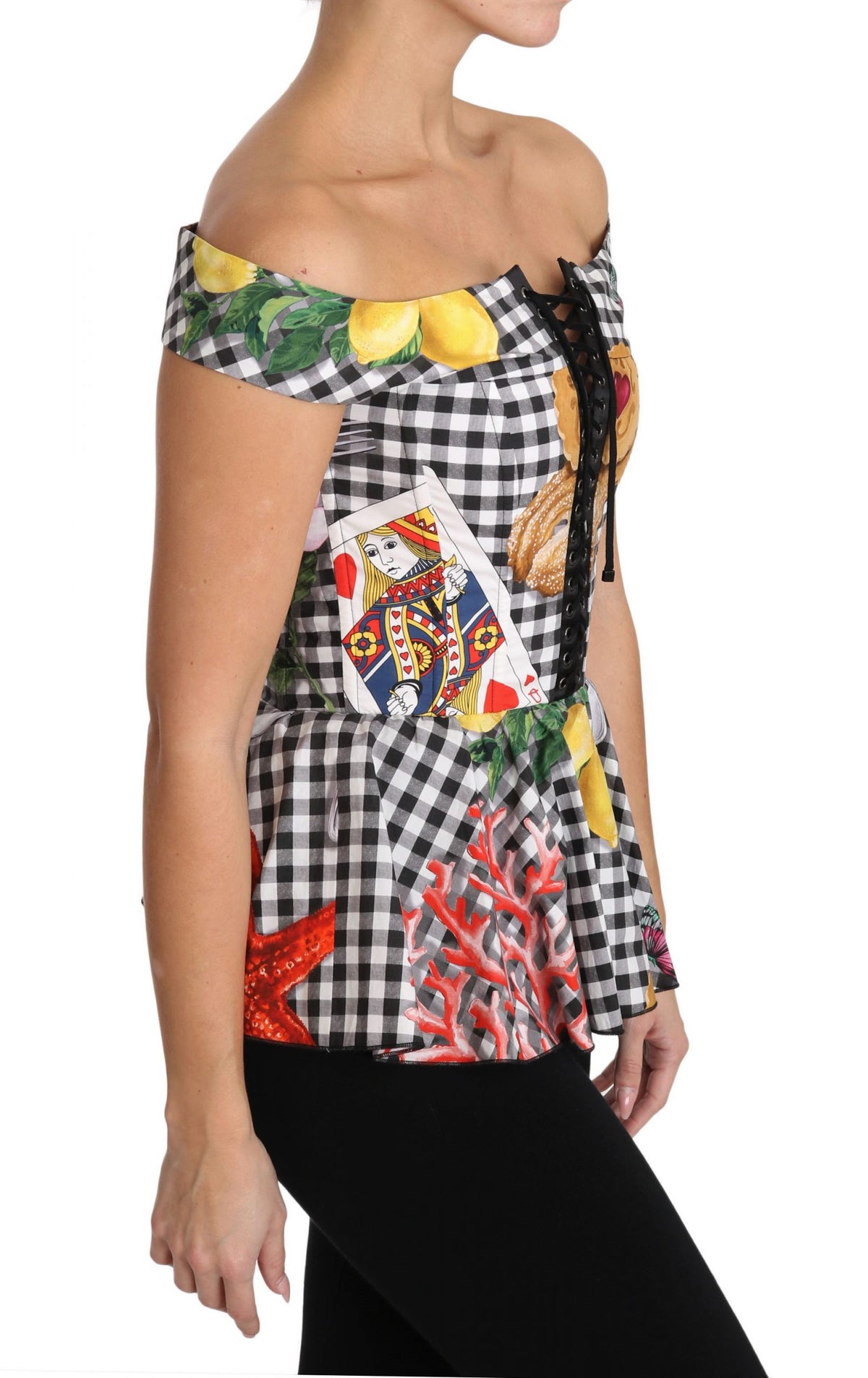 Dolce & Gabbana t-shirts for women in black/white, product view 5