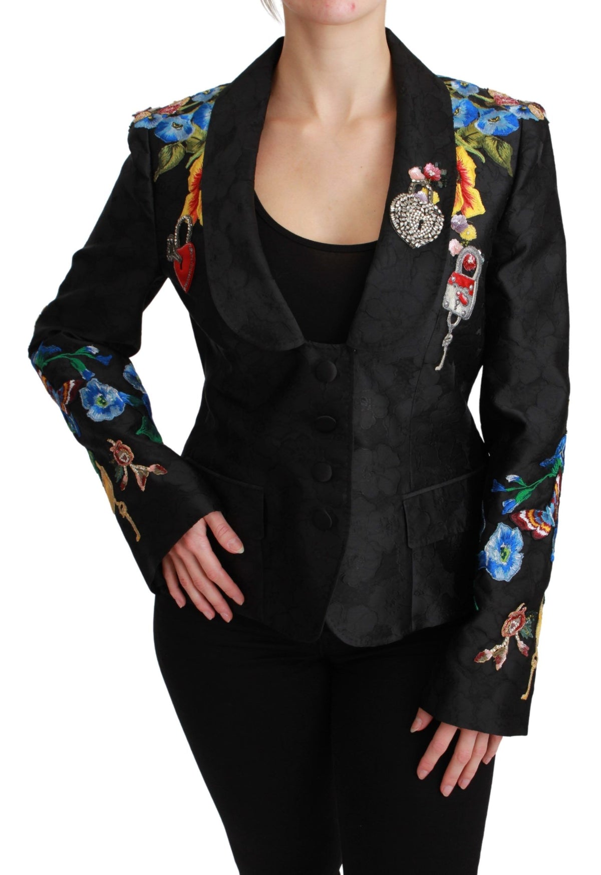 Dolce & Gabbana blazers for women in black, product view 1