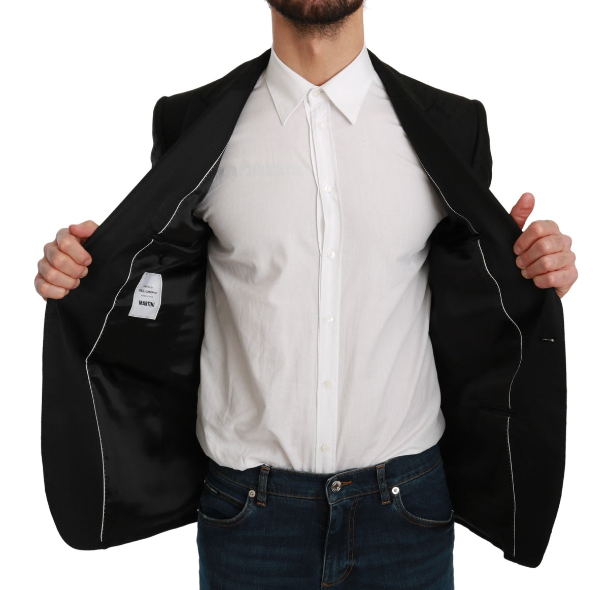 Dolce & Gabbana blazers for men in black, product view 4