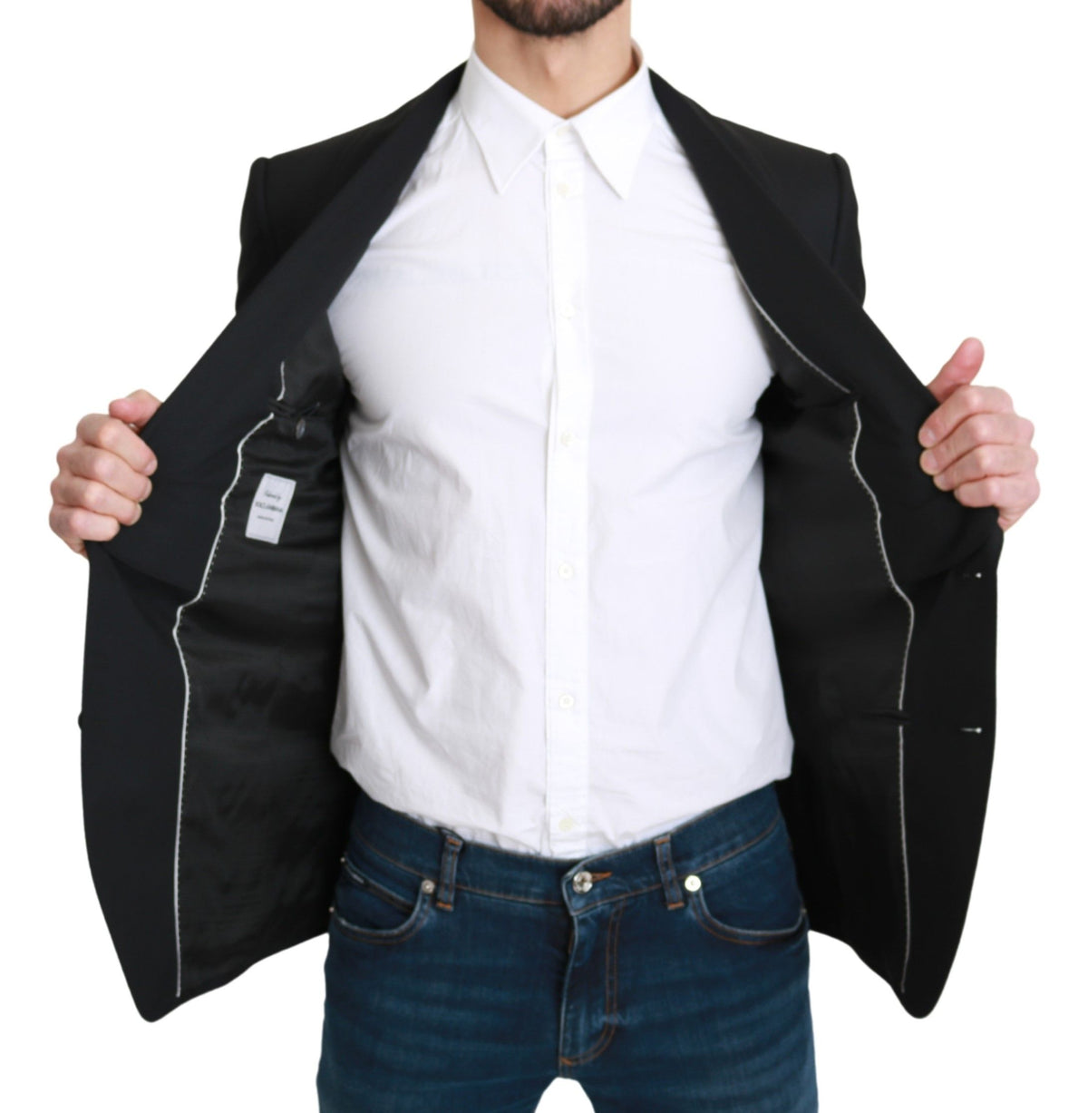Dolce & Gabbana blazers for men in black, product view 6