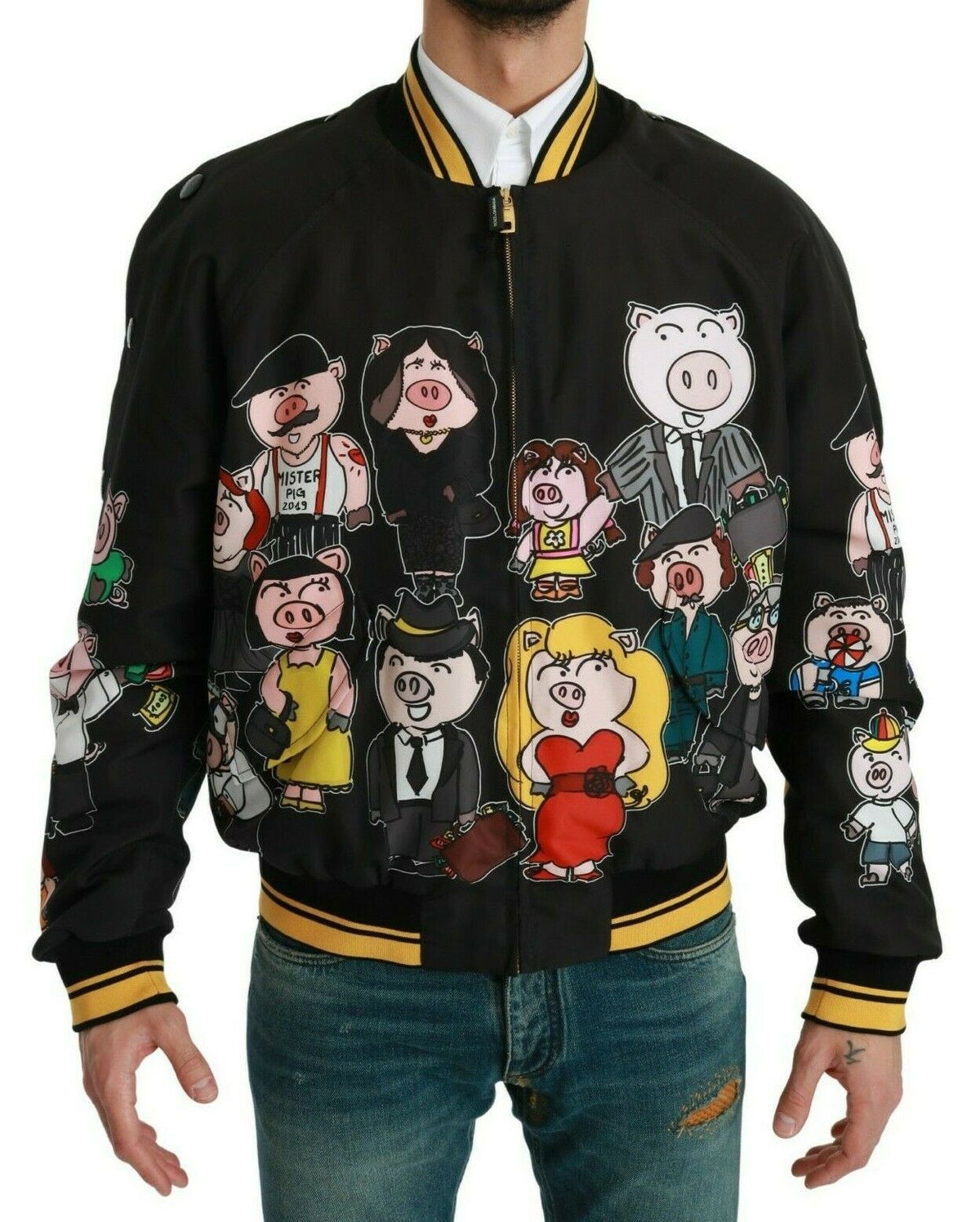 Dolce & Gabbana bombers for men in black, product view 1